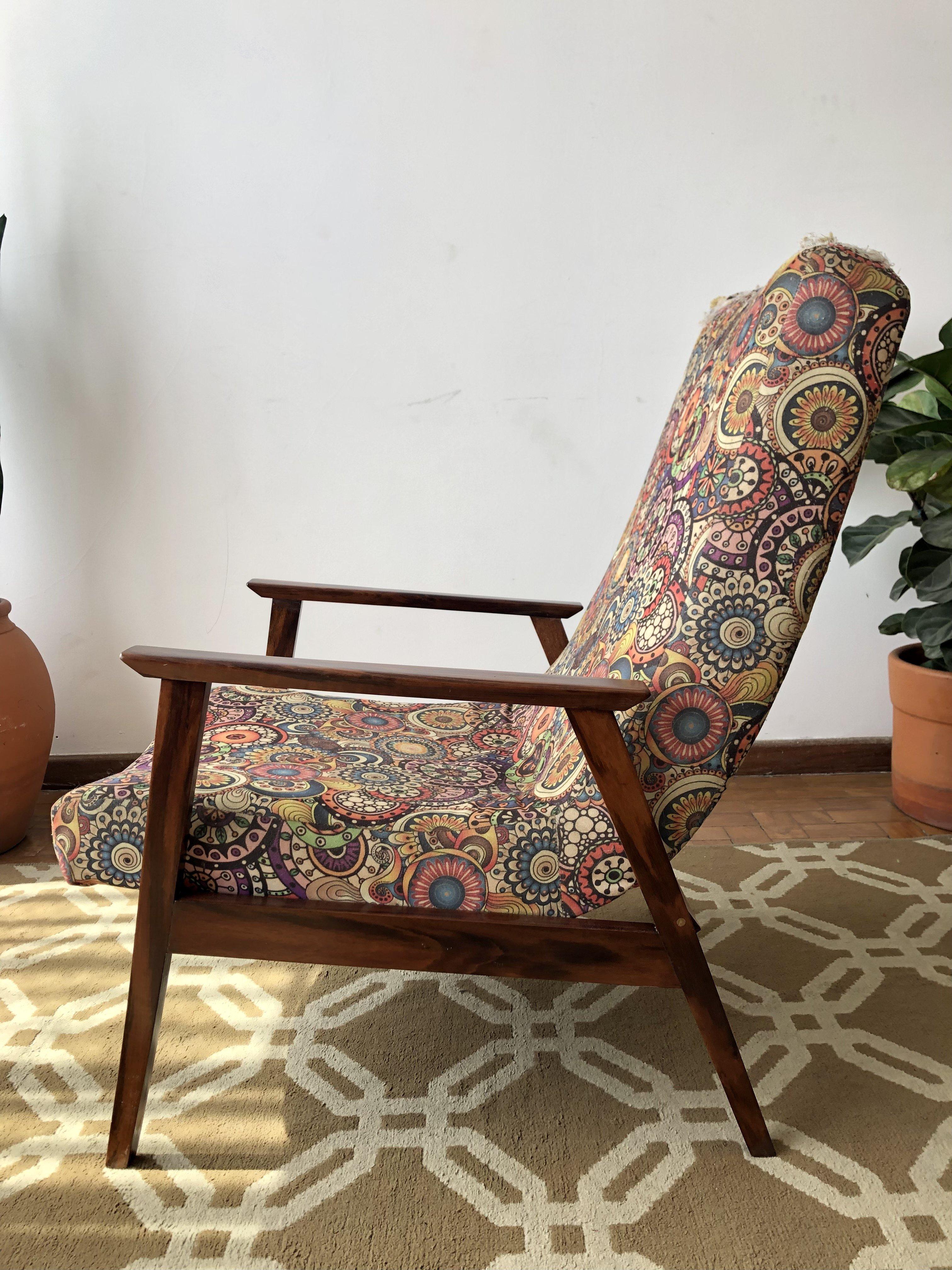 Mid-Century Modern Brazilian Lounge Armchair Made by Gelli Moveis, 1960's In Good Condition For Sale In SAO PAULO, BR