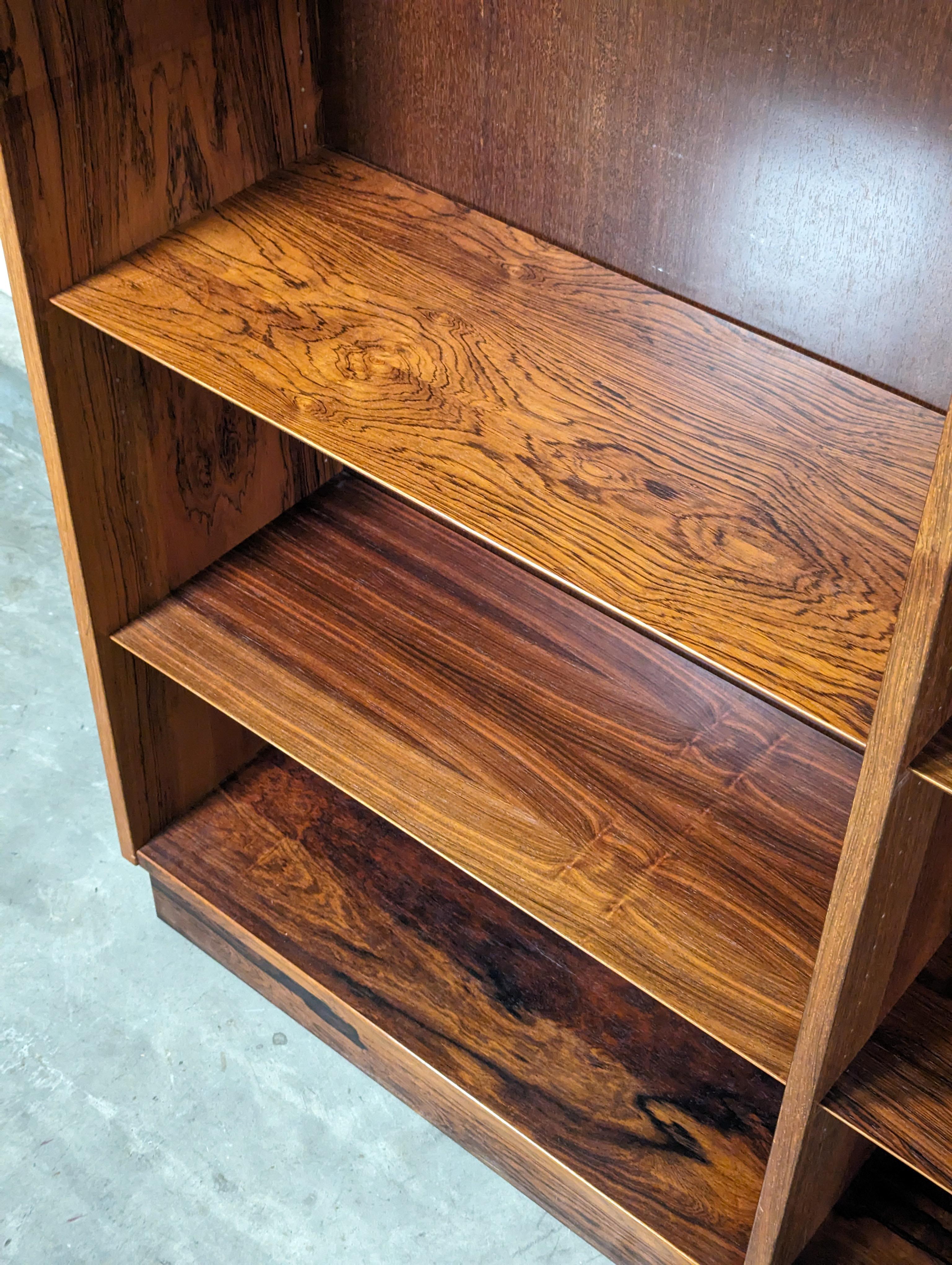Mid Century Modern Brazilian Rosewood Bookcase by Poul Hundevad, c1960s 5