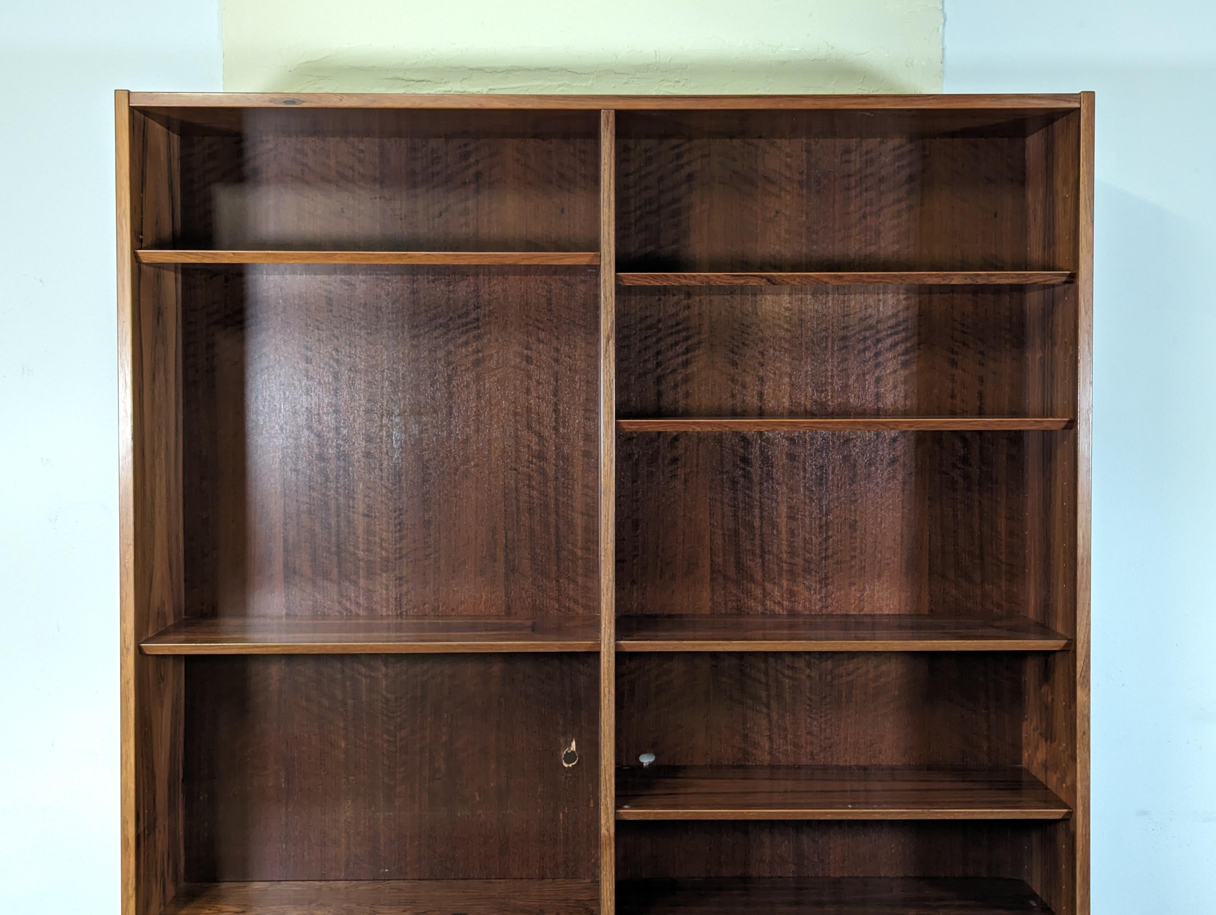 Mid Century Modern Brazilian Rosewood Bookcase by Poul Hundevad, c1960s 6