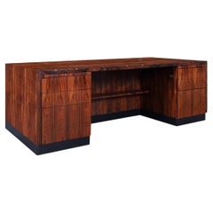 Bureau de direction en palissandre brésilien moderne du milieu du siècle dernier