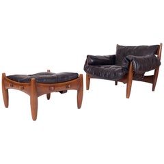 Mid-century modern Brazilian 'Sheriff' Lounge Chair by  Sergio Rodrigues