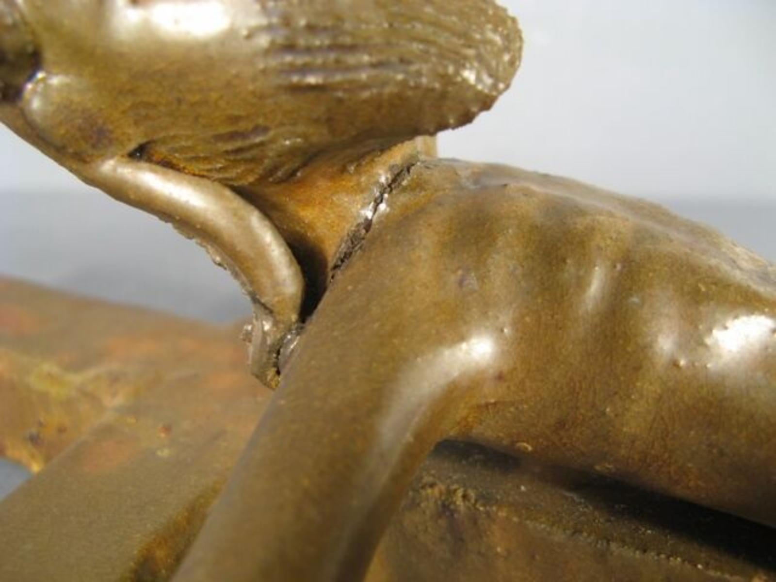 Mid-Century Modern Brazilian Terracotta Crucifix by José Rodrigues -1Y65 6