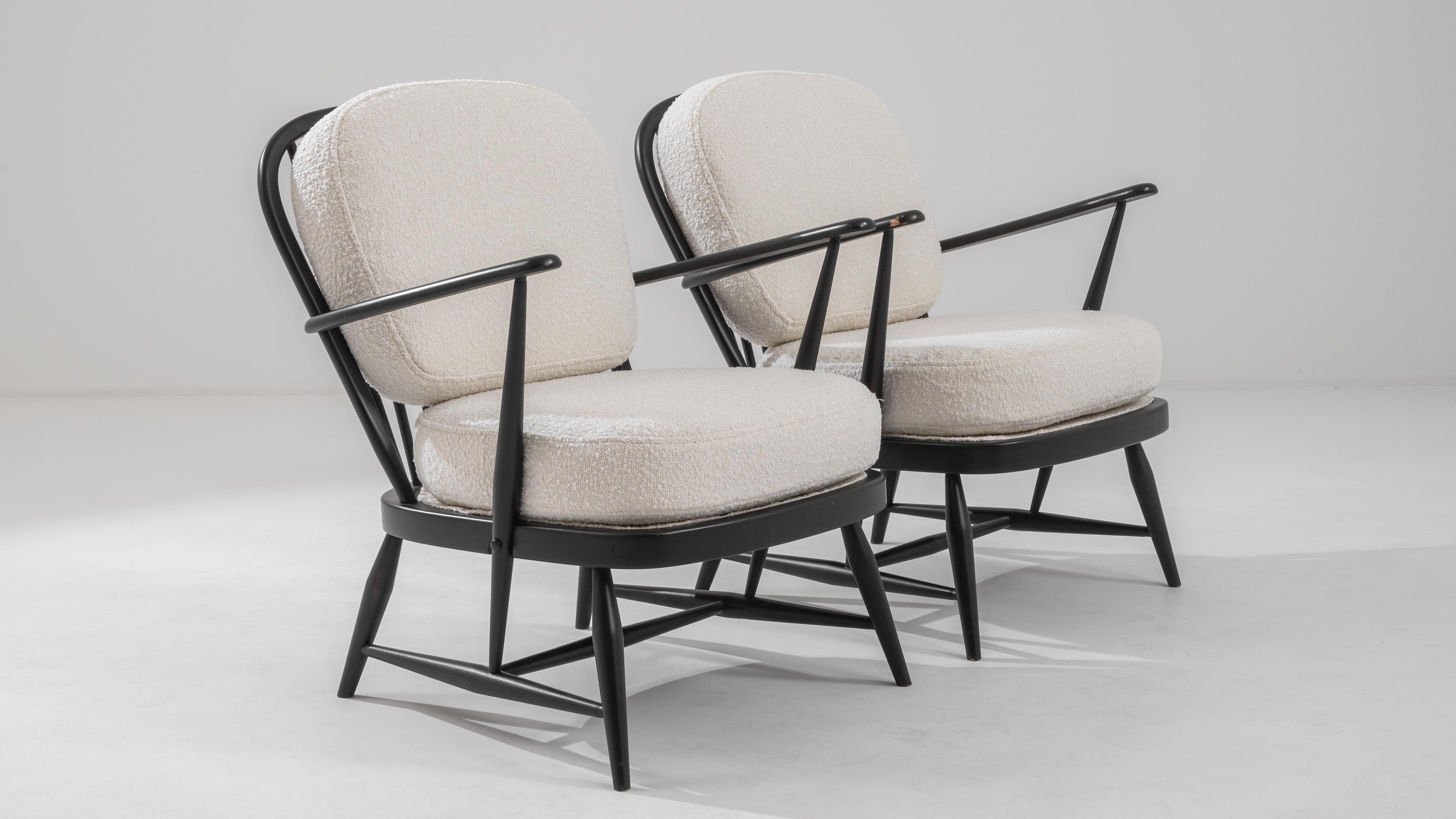 Mid-Century Modern British Armchairs by Ercol, a Pair 6