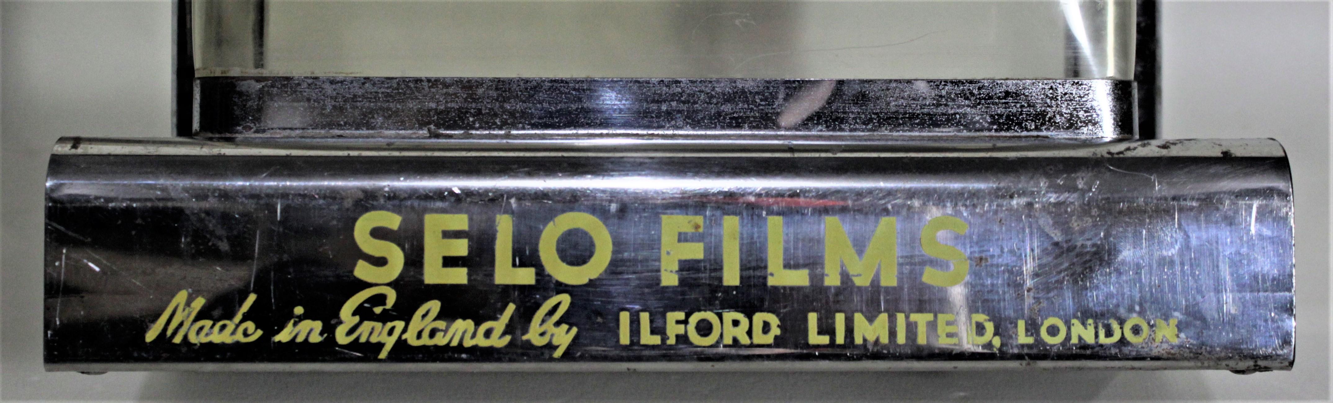 Mid-Century Modern British Ilford Selo Photography Film Store Display For Sale 1