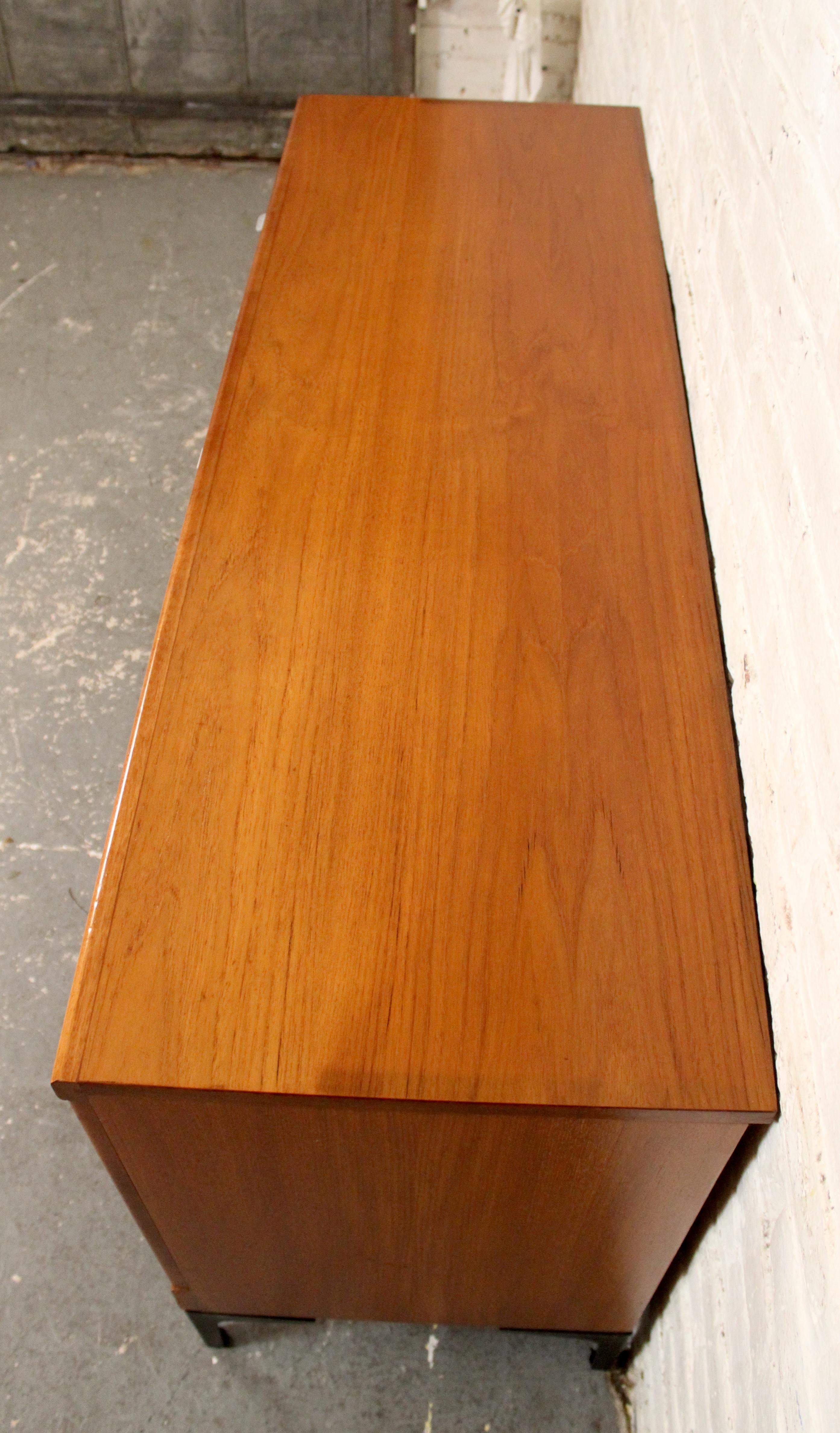 20th Century Mid-Century Modern British Teak Lowboy Dresser by White & Newton For Sale