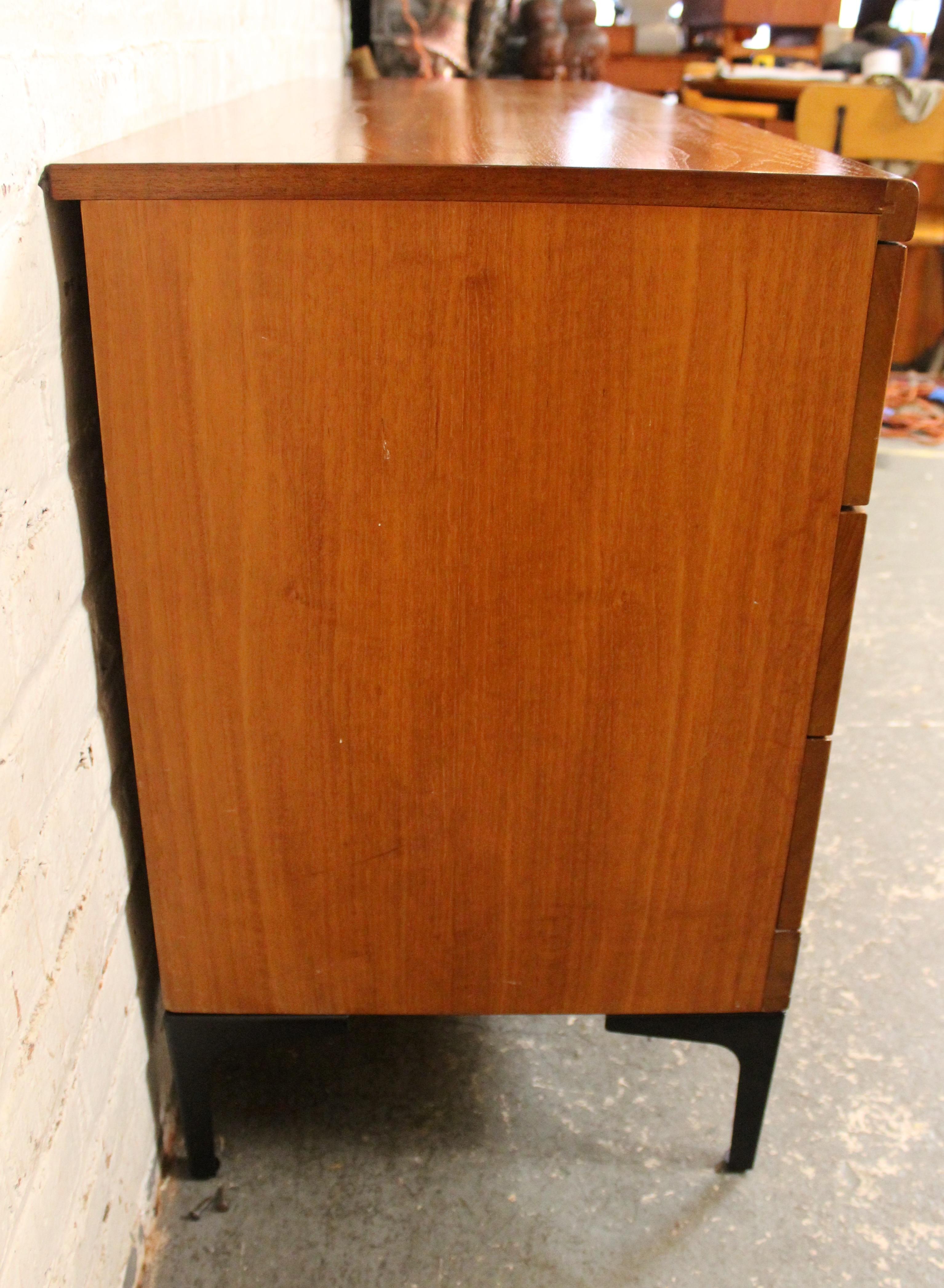 Mid-Century Modern British Teak Lowboy Dresser by White & Newton For Sale 1