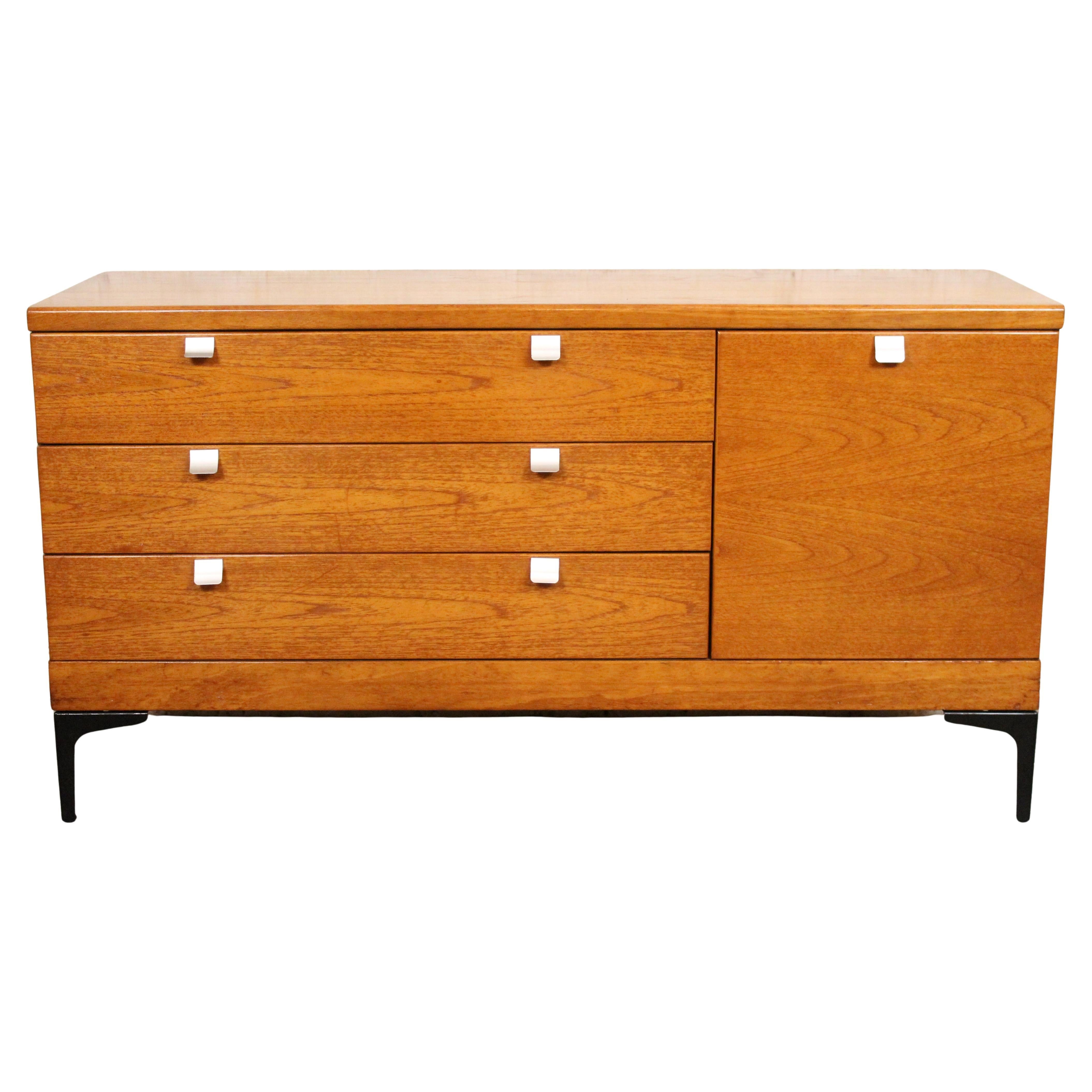 Mid-Century Modern British Teak Lowboy Dresser by White & Newton For Sale
