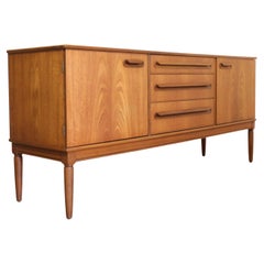 Mid Century Modern British Vintage Teak Sideboard Credenza Danish Style