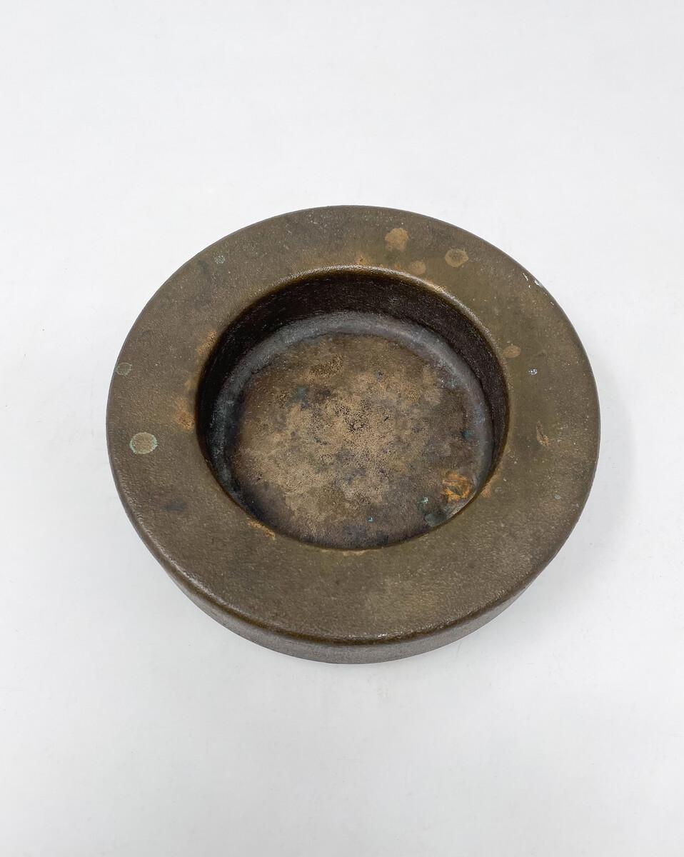 Belgian Mid-Century Modern Bronze Ashtray by Jules Wabbes, 1960s For Sale