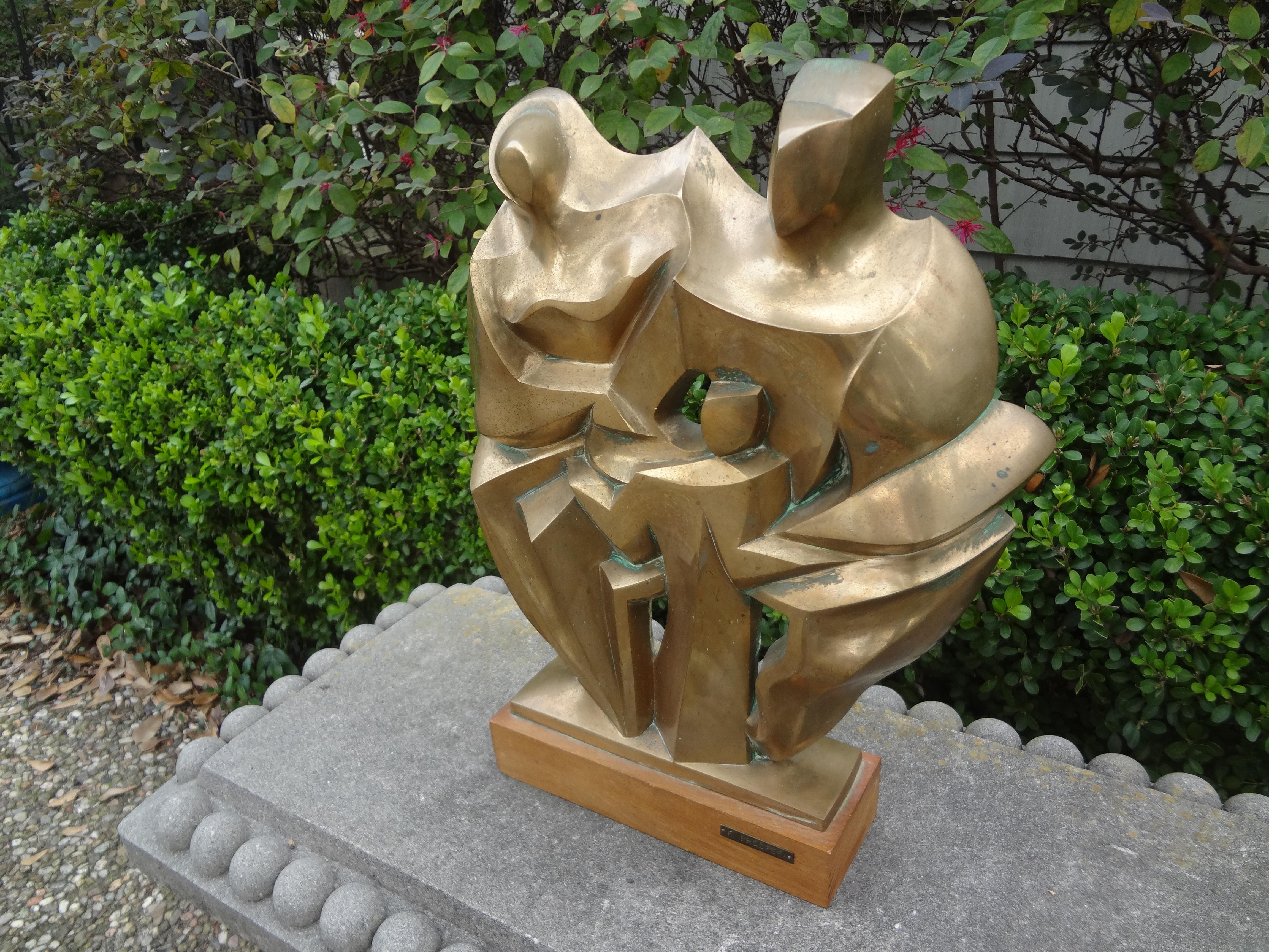 bronze modern sculpture
