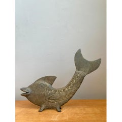 Mid-Century Modern Bronze Fish Figurine