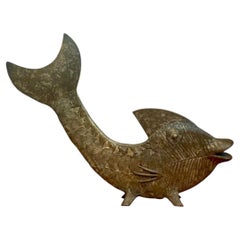 Mid-Century Modern Bronze Fish Figurine