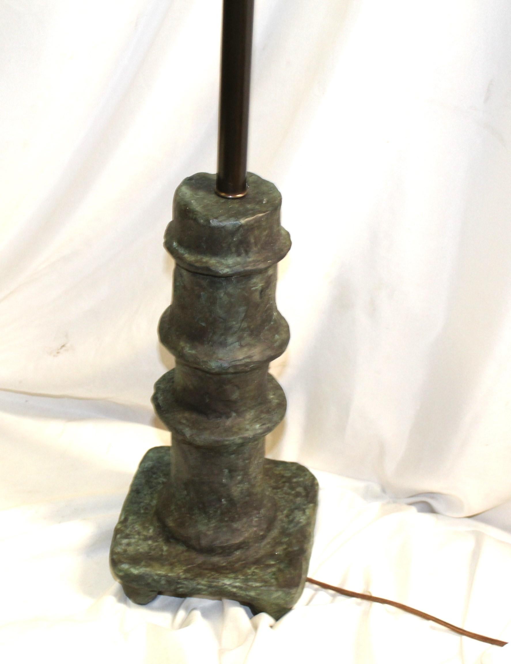Art Nouveau Lampade in bronzo della modernità di metà secolo, D. A. Giacometti in vendita