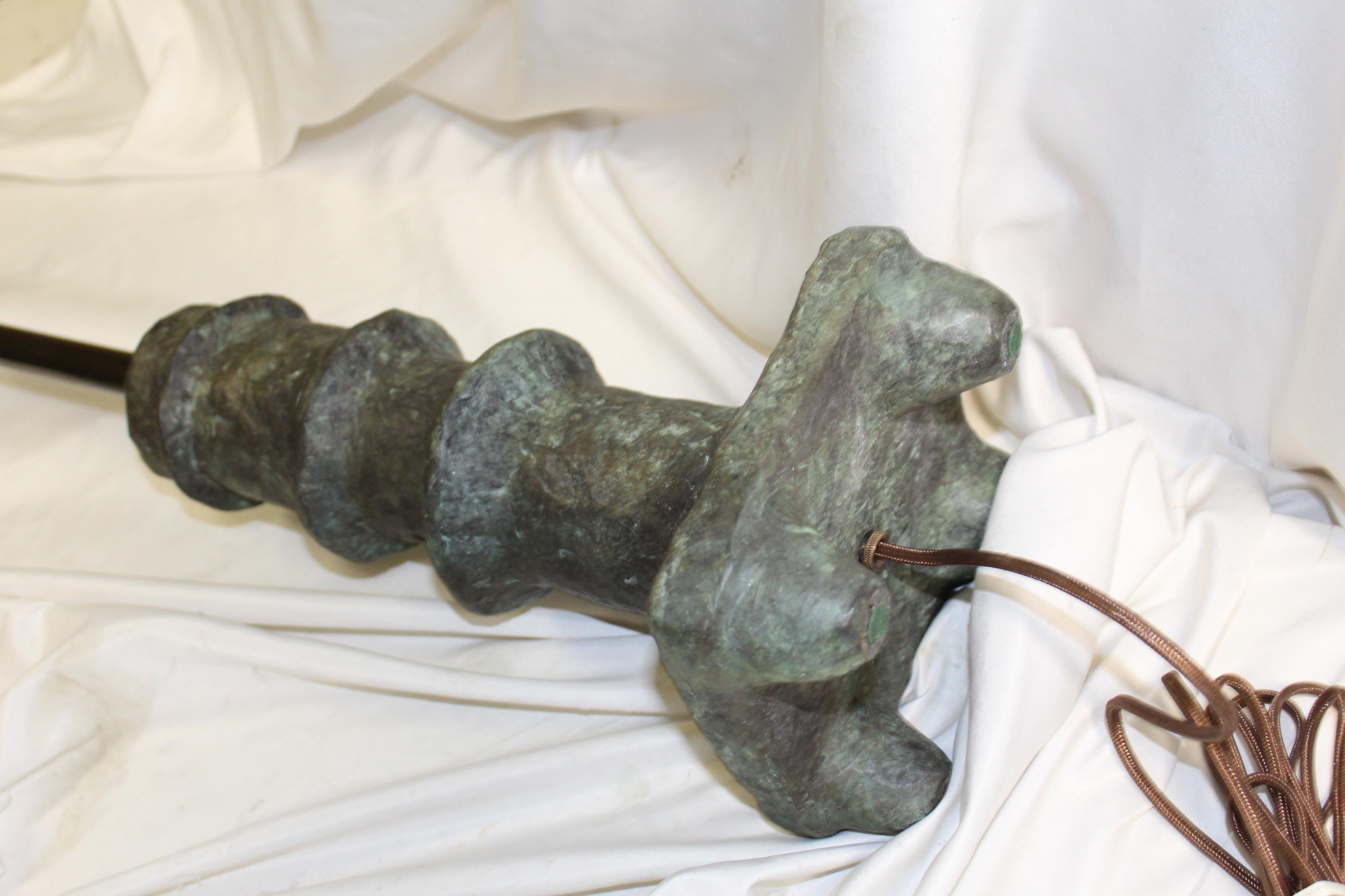 Calco Lampade in bronzo della modernità di metà secolo, D. A. Giacometti in vendita
