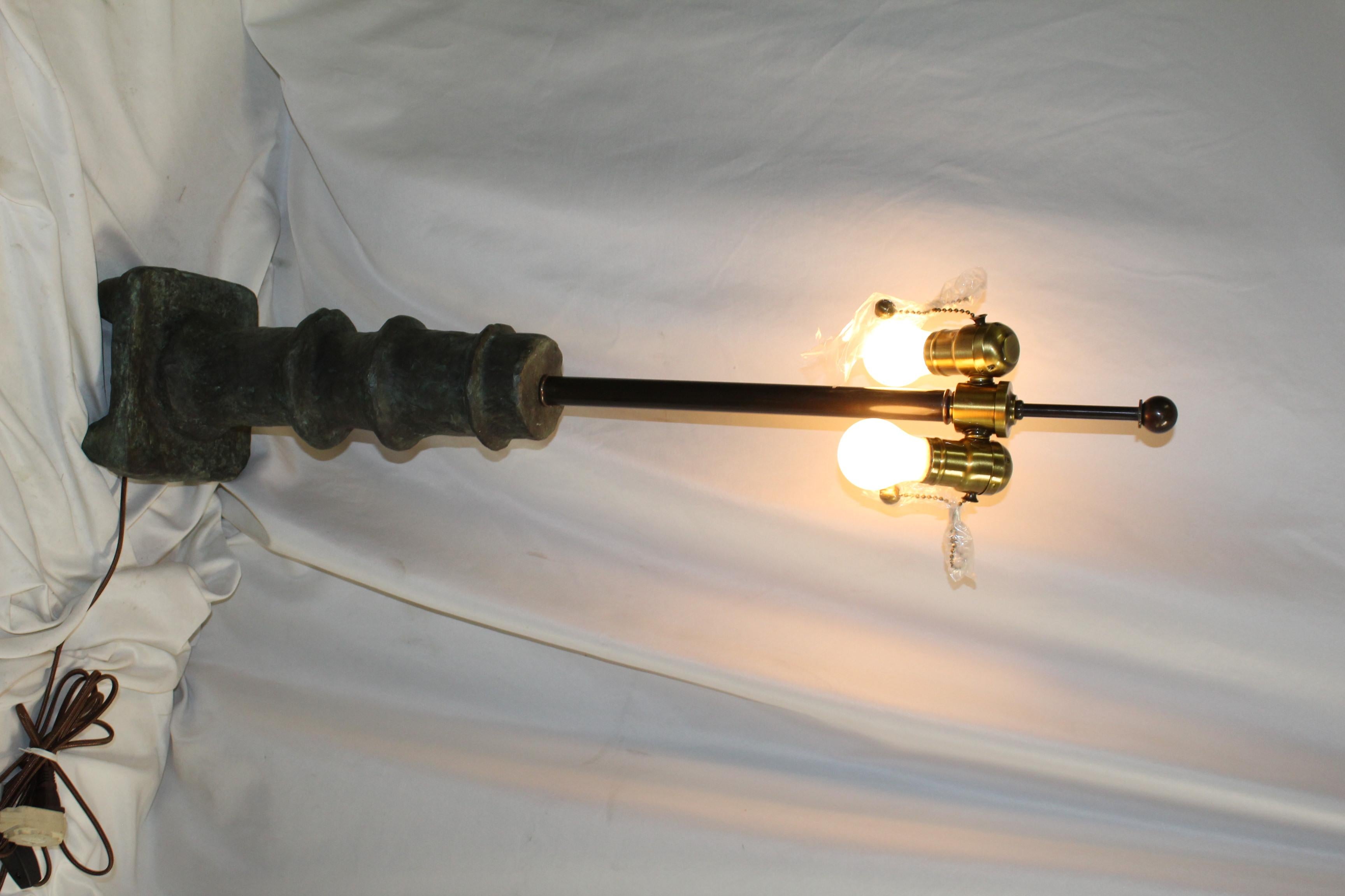 XXI secolo e contemporaneo Lampade in bronzo della modernità di metà secolo, D. A. Giacometti in vendita