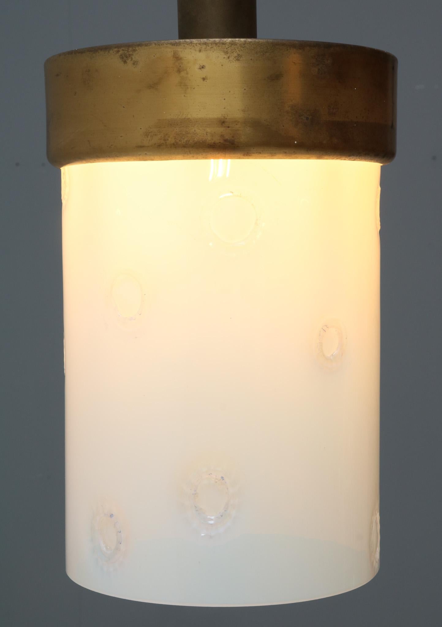Mid-Century moderno Lampada a sospensione di Murano in bronzo, anni '60, moderna, di metà secolo in vendita