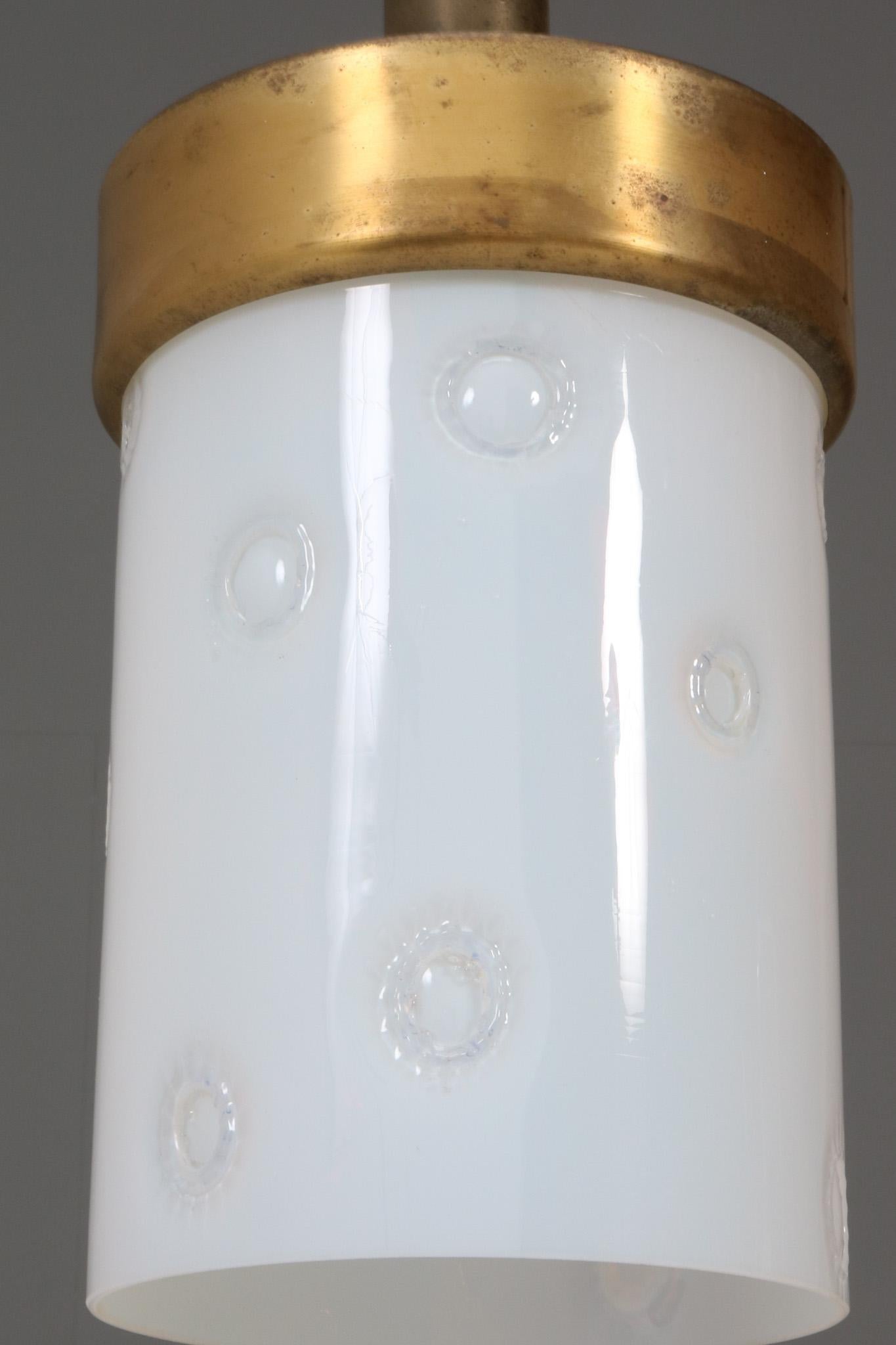  Mid-Century Modern Bronze Murano Pendant Lamp, 1960s For Sale 2
