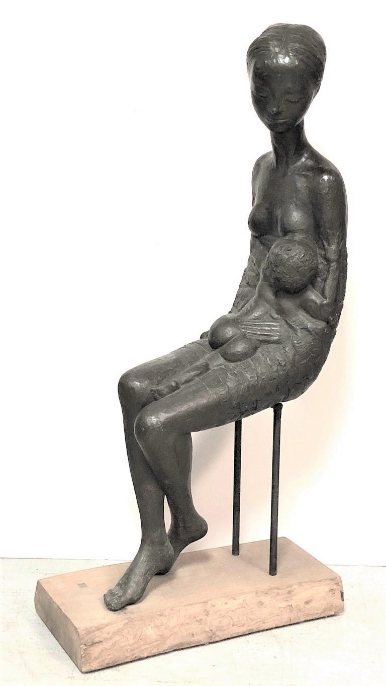 Mid-Century Modern Bronze Sculpture by Pino Conte, 1 of 1 10