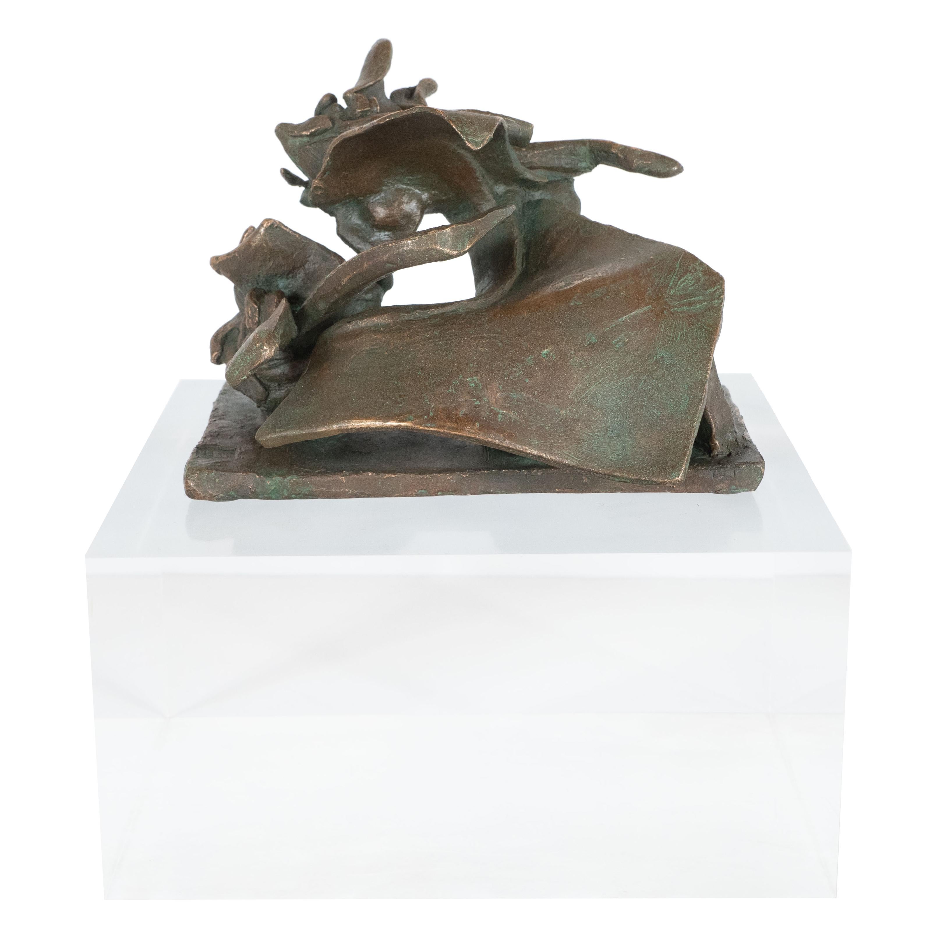 Mid-Century Modern Bronze Sculpture Entitled "Organic Shapes" by Jim Moore