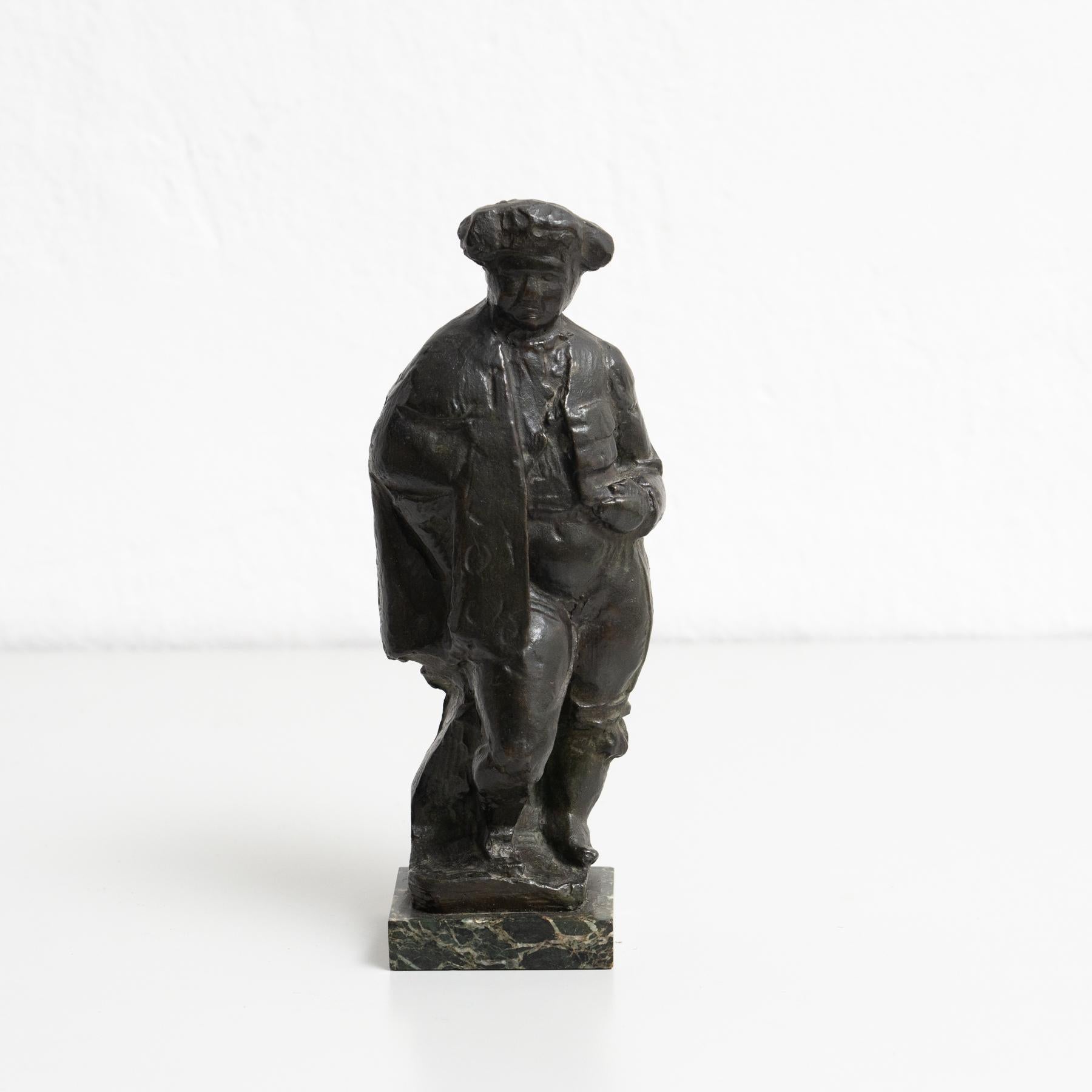 Metà XX secolo Scultura in bronzo di un torero della metà del secolo scorso - Spagna, circa 1950 in vendita