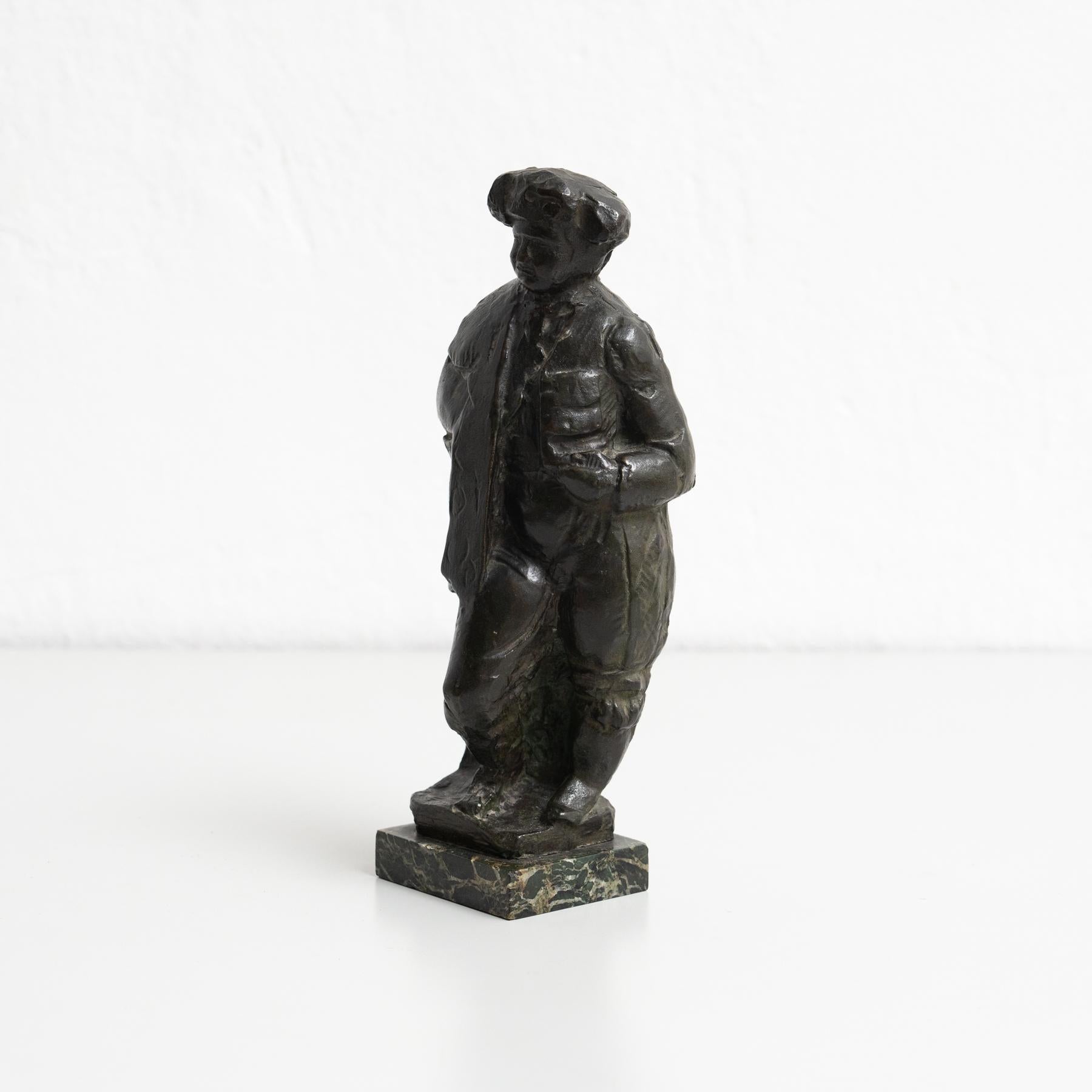 Scultura in bronzo di un torero della metà del secolo scorso - Spagna, circa 1950 in vendita 2