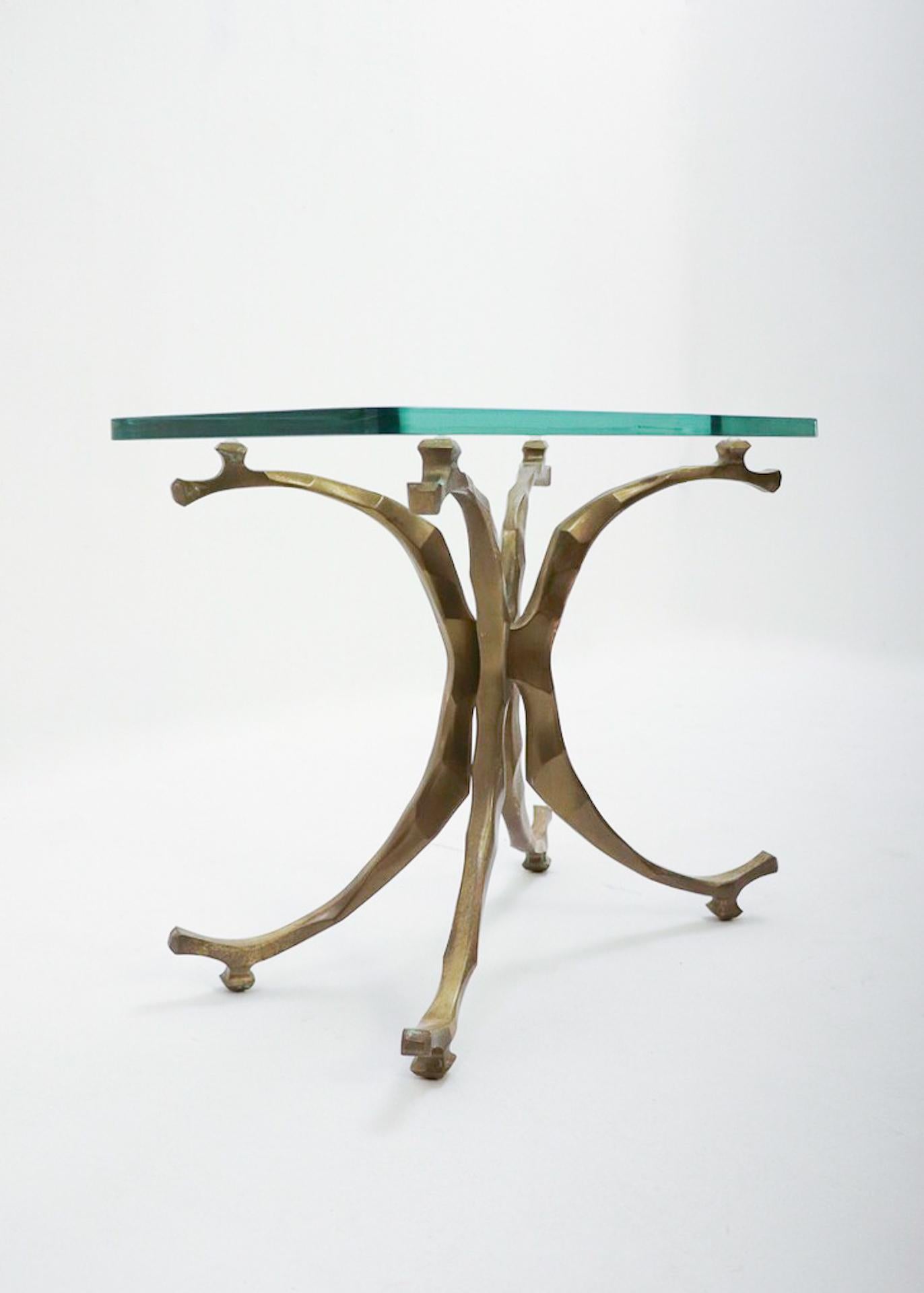 Late 20th Century Mid-Century Modern Bronze 'Seahorse' Coffee Tables by Willo Daro, 1970s For Sale