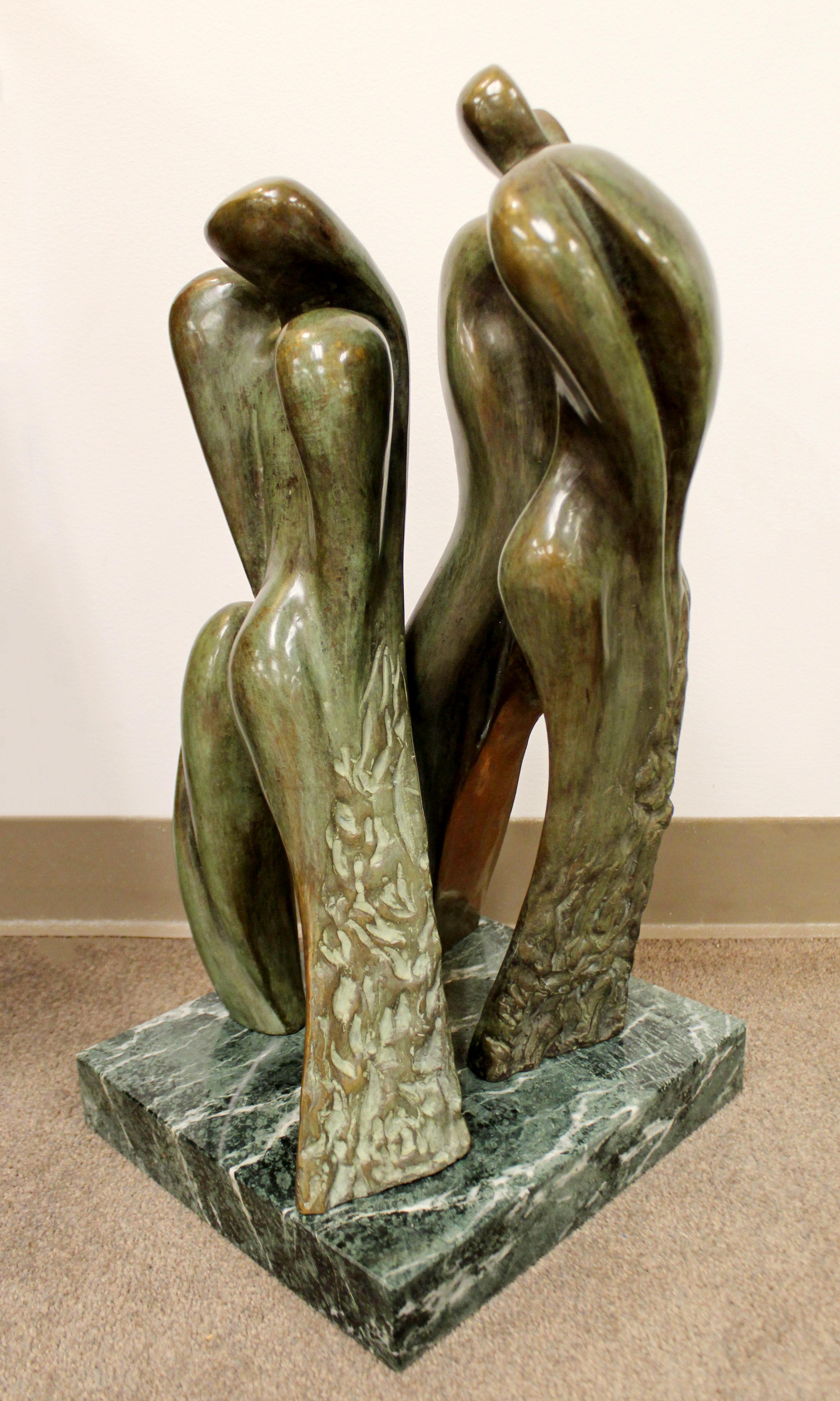 For your consideration is a gorgeous, bronze table sculpture, 