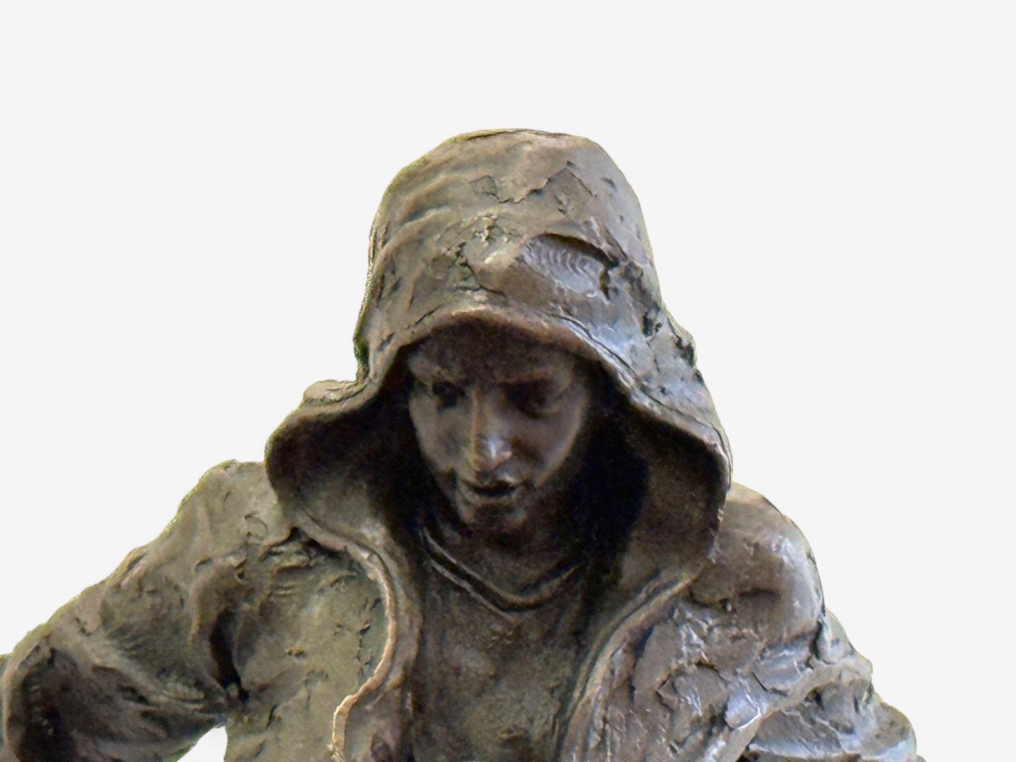 Bronze Modernité du milieu du siècle, bronze, sculpture de table, statue de break-dancer, États-Unis, années 1980 en vente