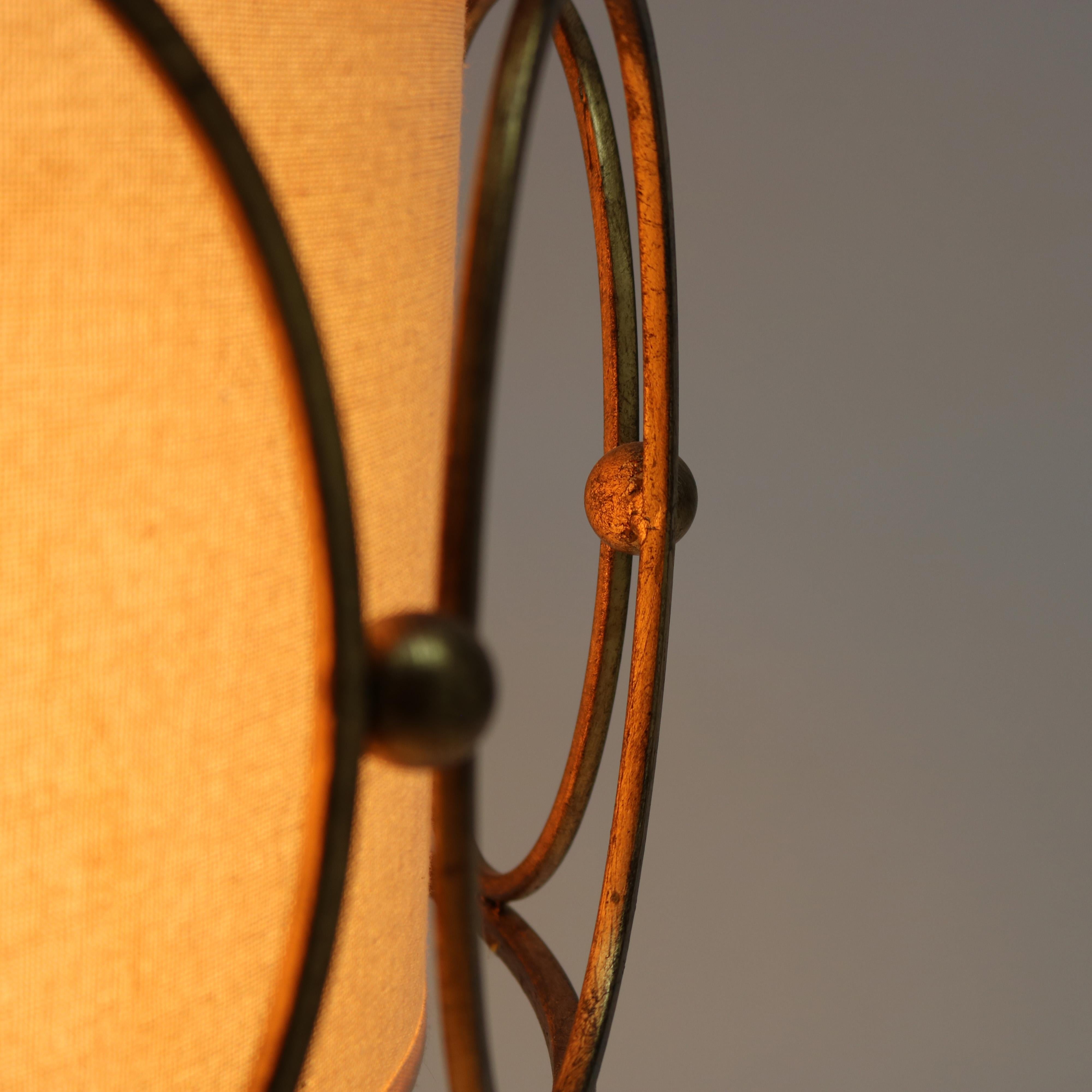 Mid Century Modern Bronze Three Light Hanging Pendant Light C1960 1