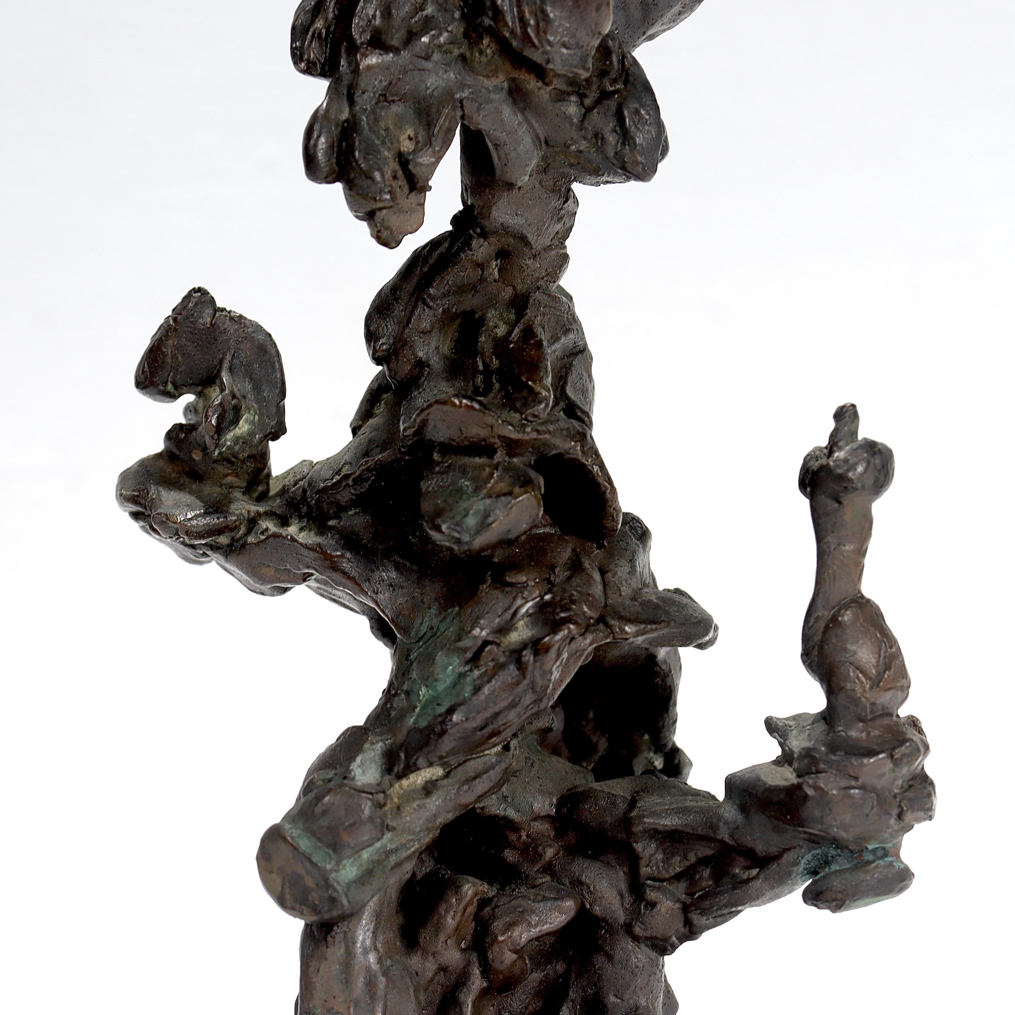 Mid-Century Modern Bronze TOTEM Sculpture For Sale 5