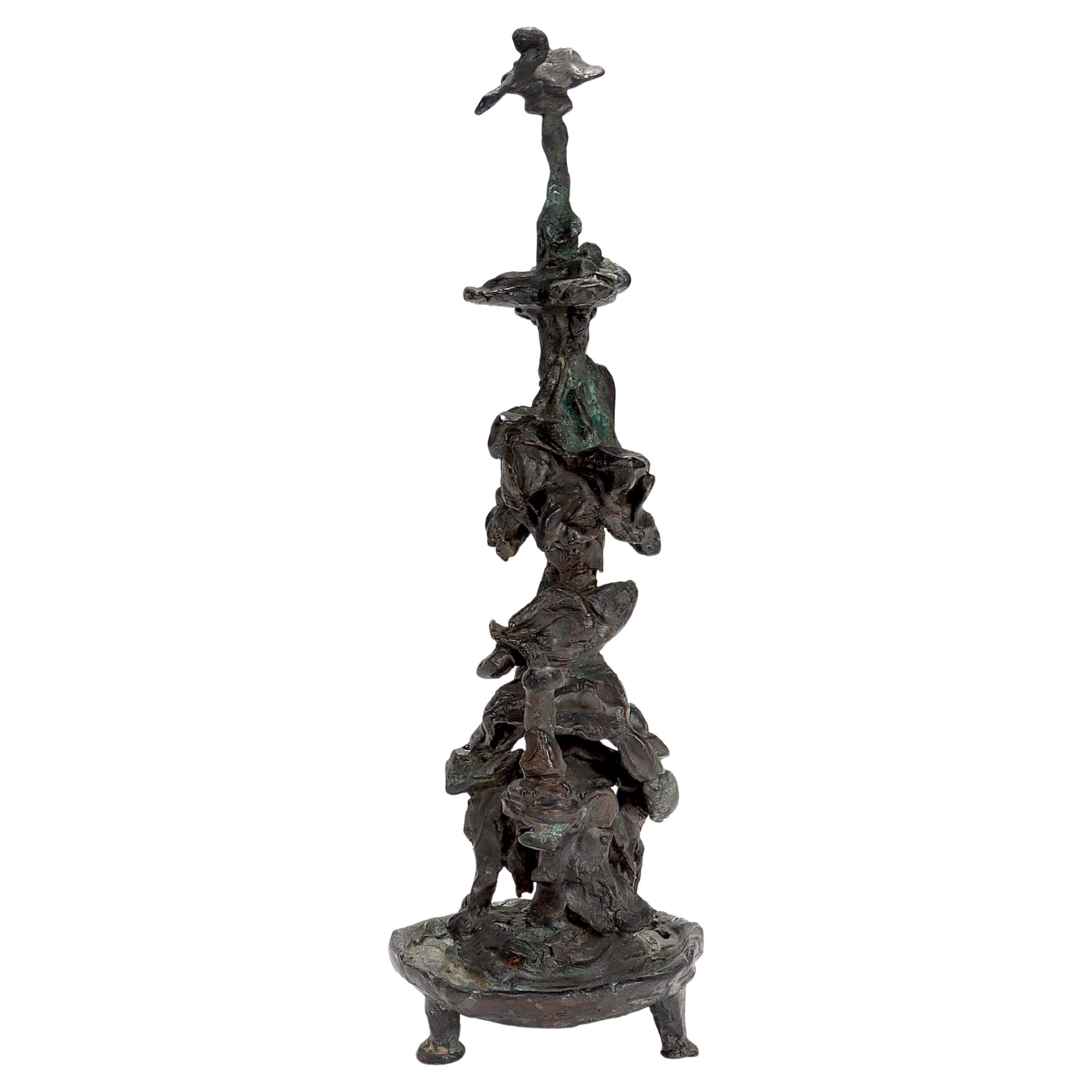 Mid-Century Modern Bronze TOTEM Sculpture For Sale