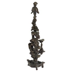 Mid-Century Modern Bronze TOTEM Sculpture