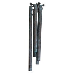 Mid Century Modern Bronze Wind Chime After Walter Lamb