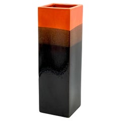 Mid-century Modern brown ceramic vase, Bitossi Italy 1970s