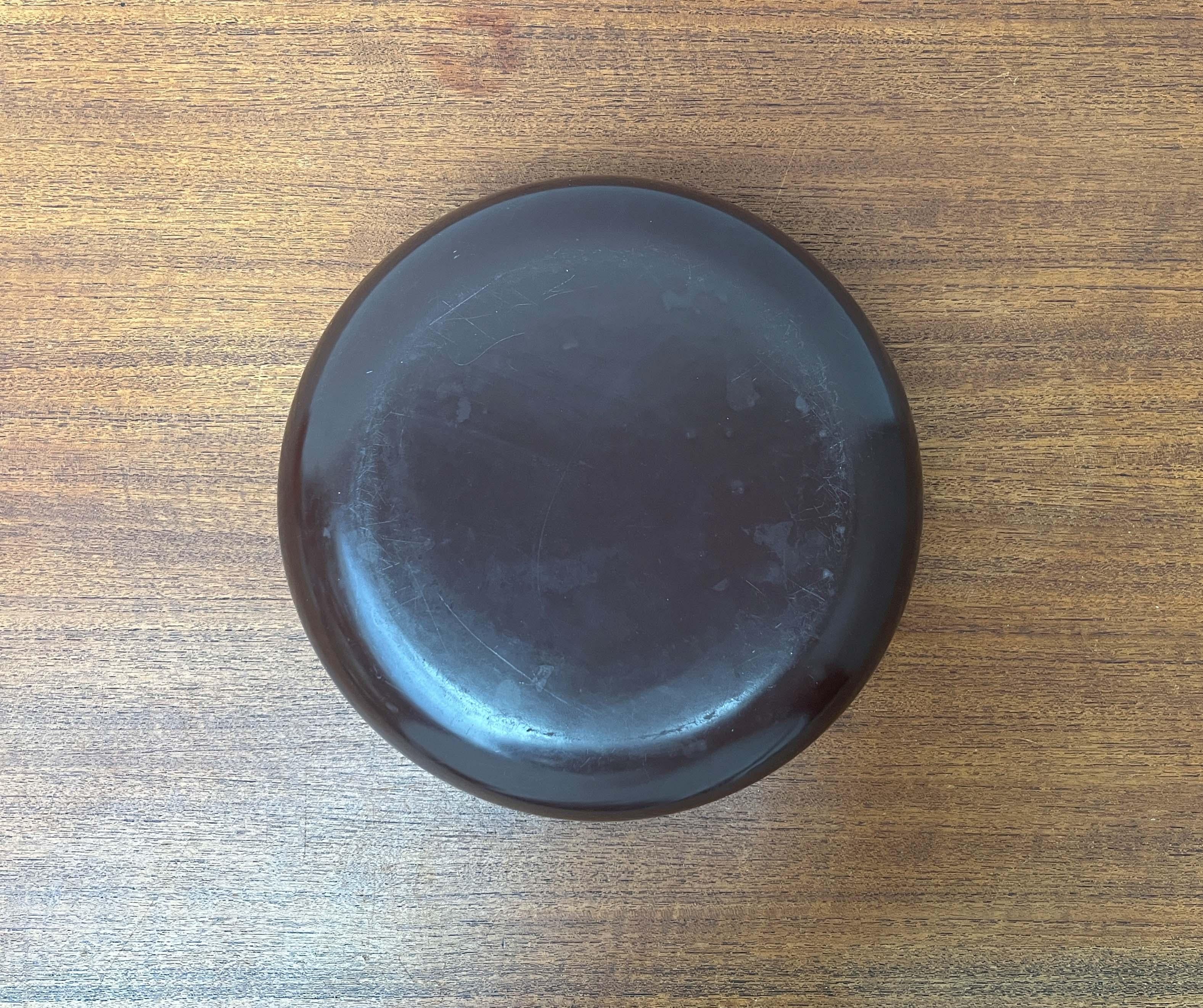 Braune Emaille-Schale von Kaj Franck für Finel, Finnland, 1960er Jahre, Mitte des Jahrhunderts im Angebot 9