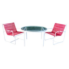 Vintage Mid-Century Modern Brown Jordan 3-Piece Outdoor Set