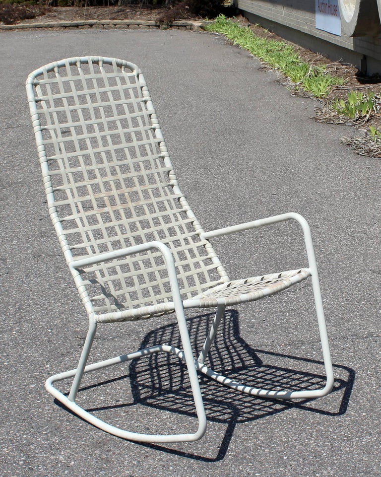MidCentury Modern Brown Jordan Kantan Outdoor Patio Rocker Rocking