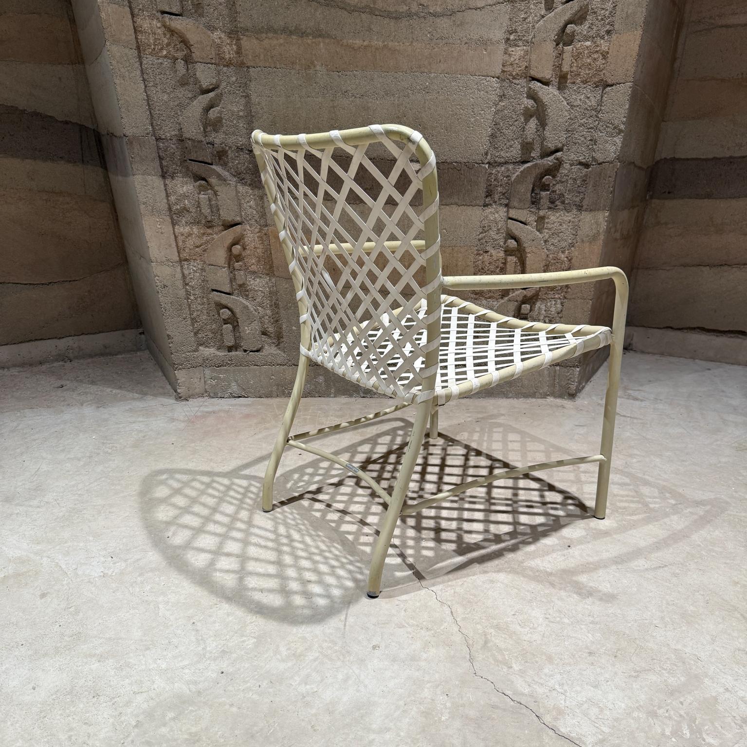 Mid-20th Century Mid-Century Modern Brown Jordan Patio Set 4 Chairs 2 Side Tables For Sale