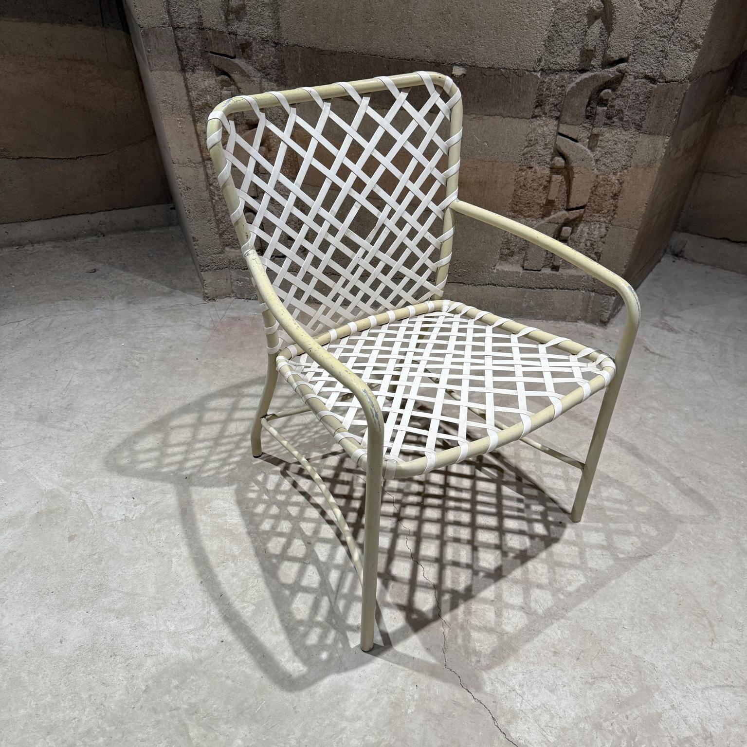 Mid-Century Modern Brown Jordan Patio Set 4 Chairs 2 Side Tables For Sale 1