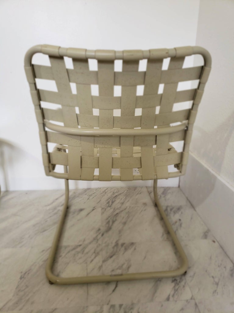 MidCentury Modern Brown Jordan Patio Set Pair Bouncy Chair Ottoman