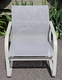 Mid-Century Modern Brown Jordan Set of 8 Patio Dining Armchairs