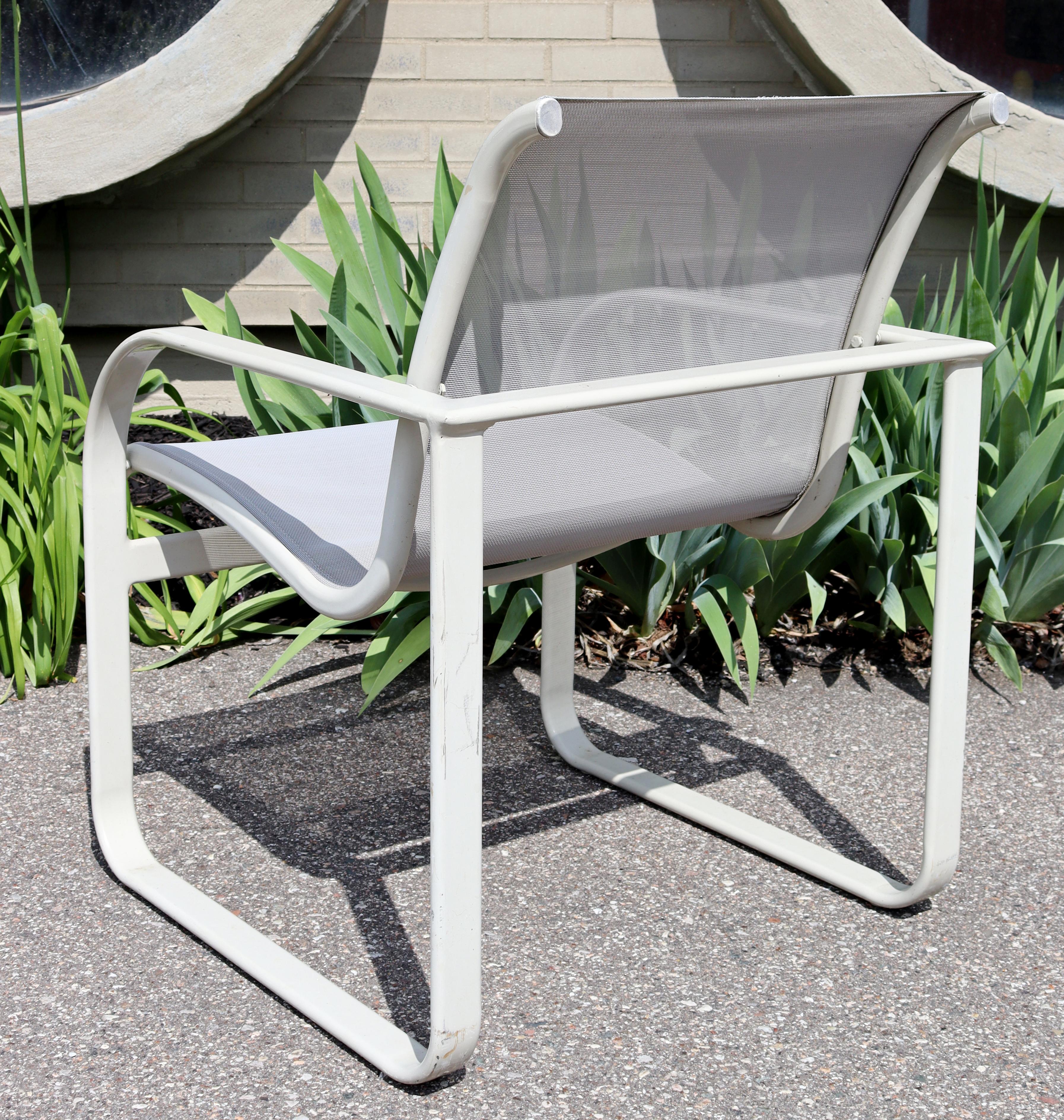 MidCentury Modern Brown Jordan Set of 8 Patio Dining Armchairs at