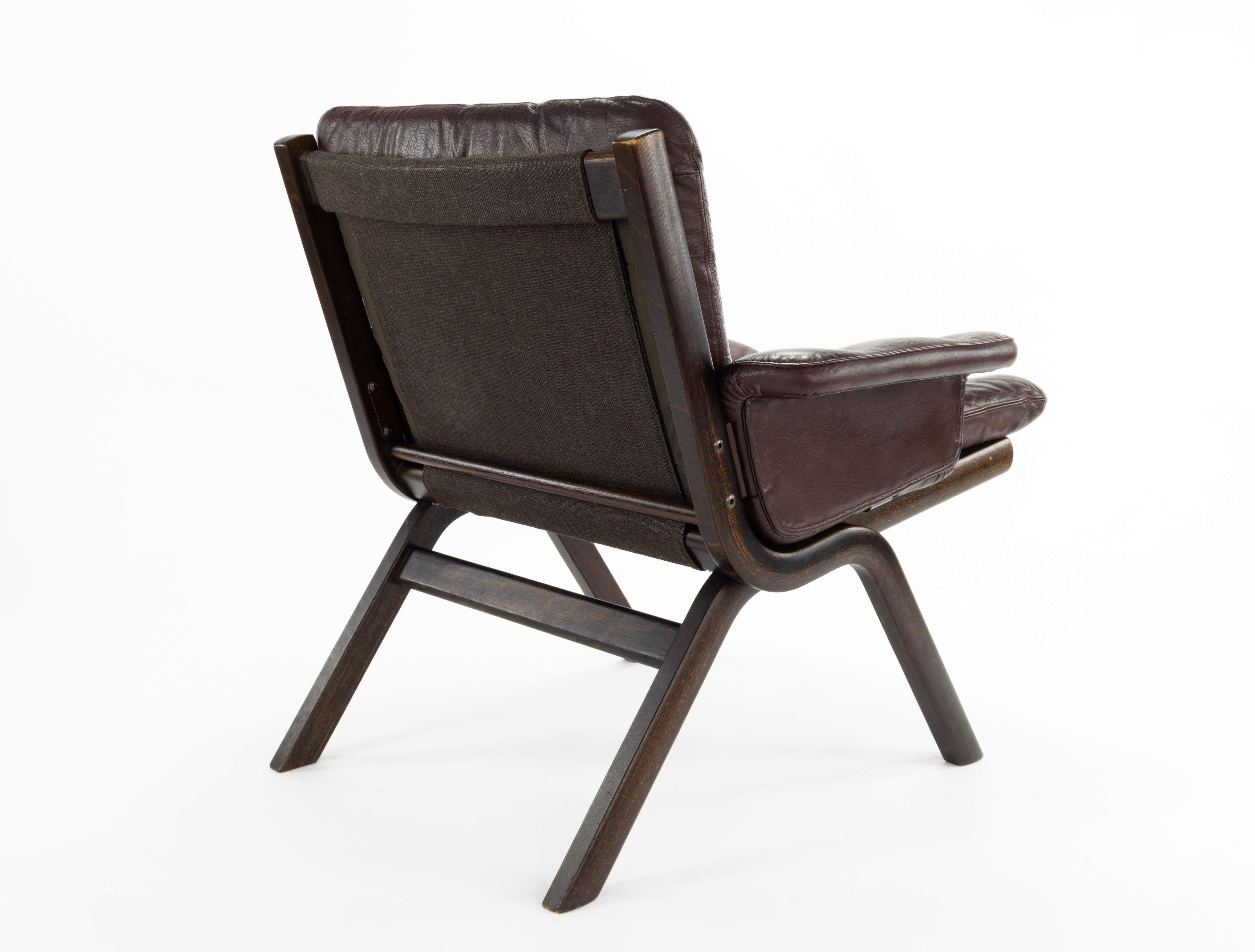 Mid Century Scandinavian Modern Uno Folding Chair by Ekornes, Norway 70s In Good Condition In Escalona, Toledo