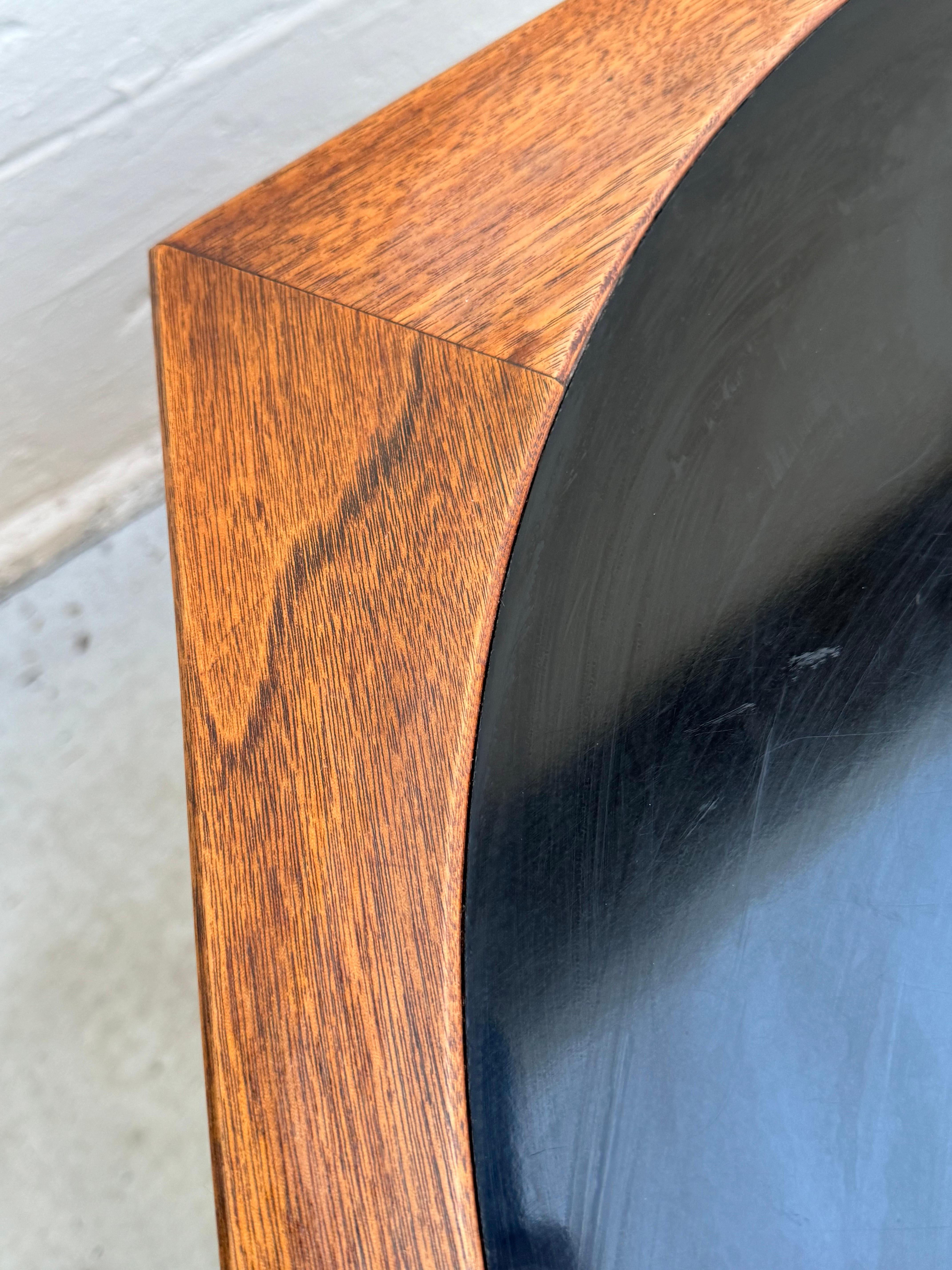 Fin du 20e siècle Table basse à tambour hexagonale The Moderns Brown Saltman en vente
