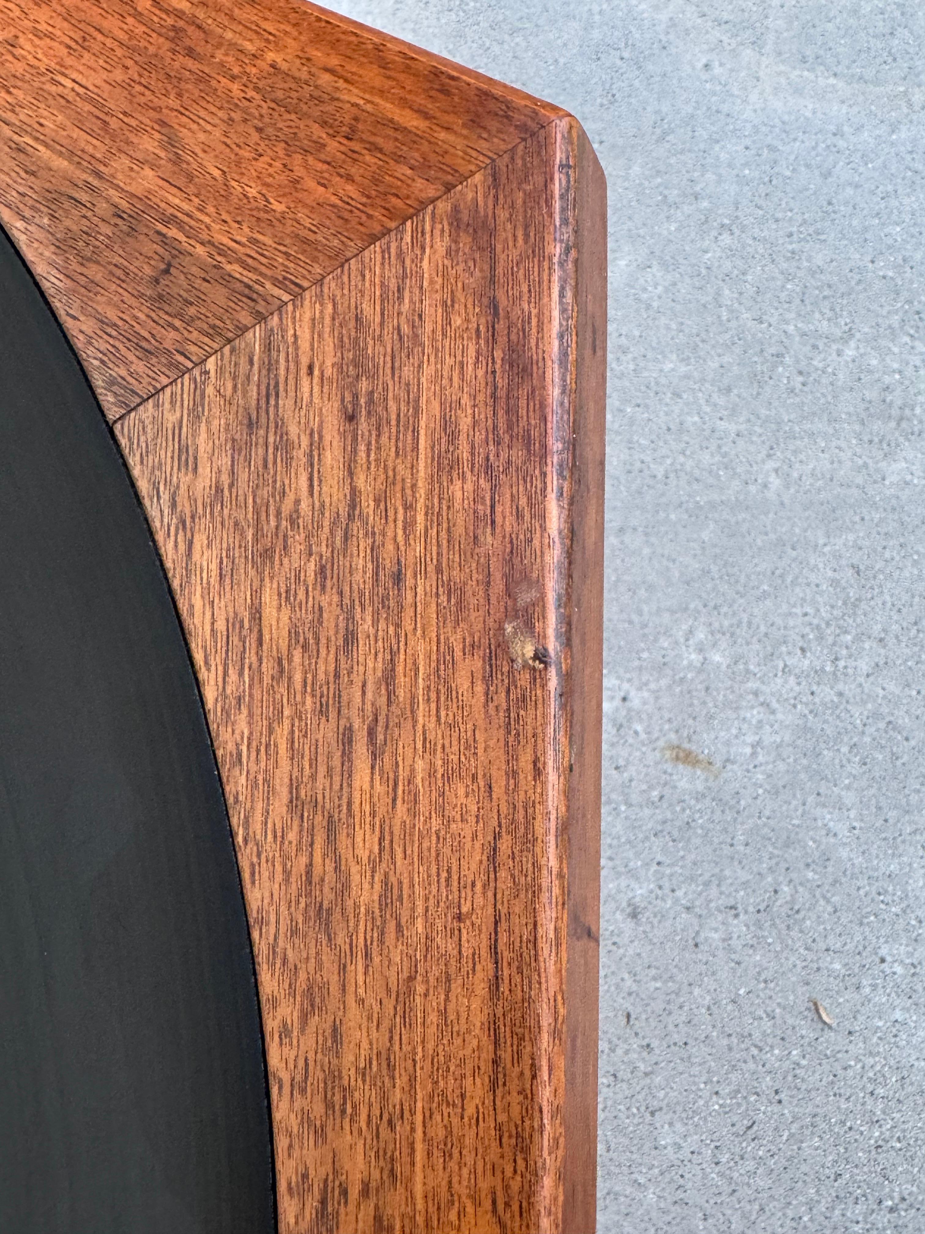 Stratifié Table basse à tambour hexagonale The Moderns Brown Saltman en vente