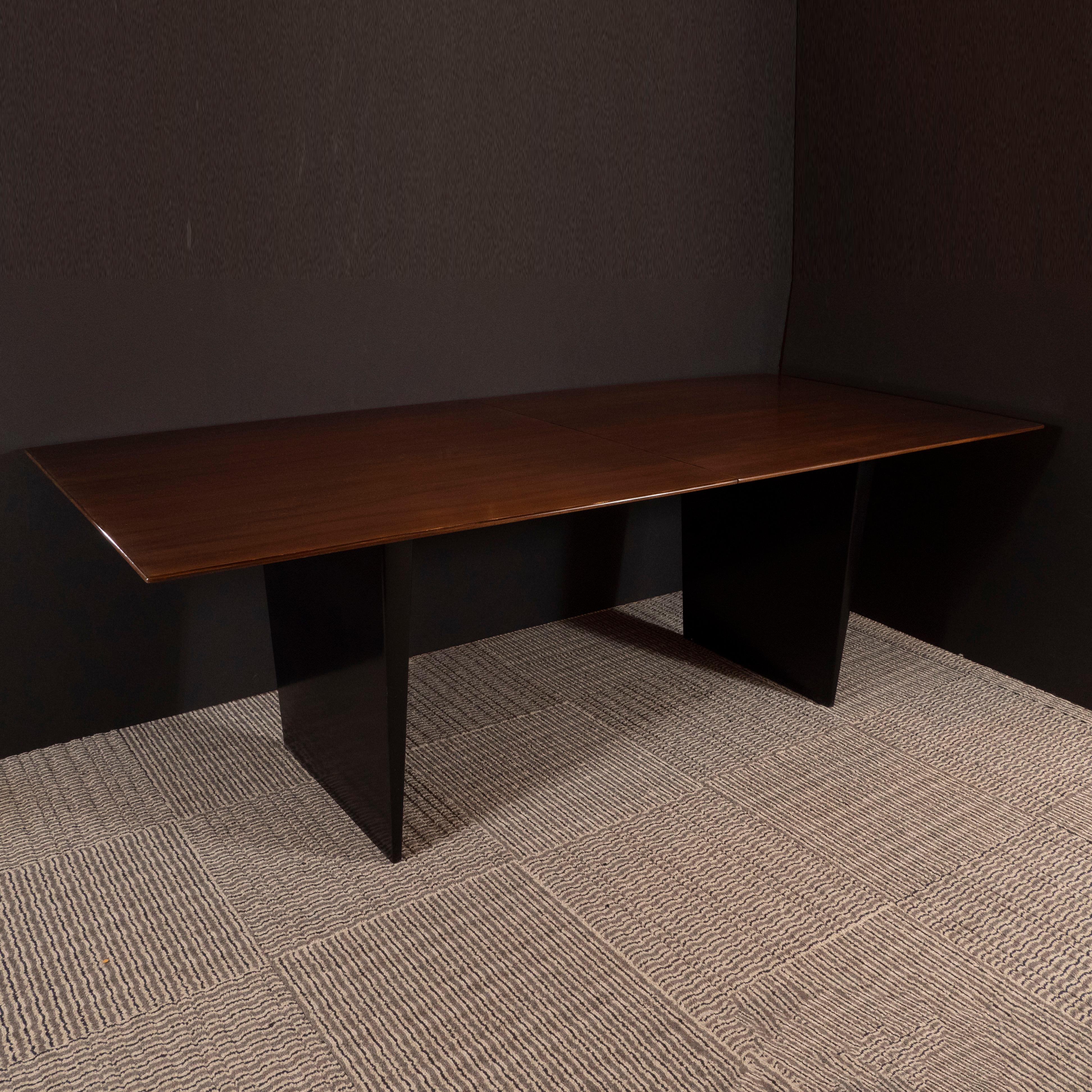 Mid-Century Modern Brown Tawi Dining Table by Edward Wormley for Dunbar In Excellent Condition In New York, NY