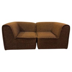 Used Mid-Century Modern Brown Two-Seater Sofa, Italy