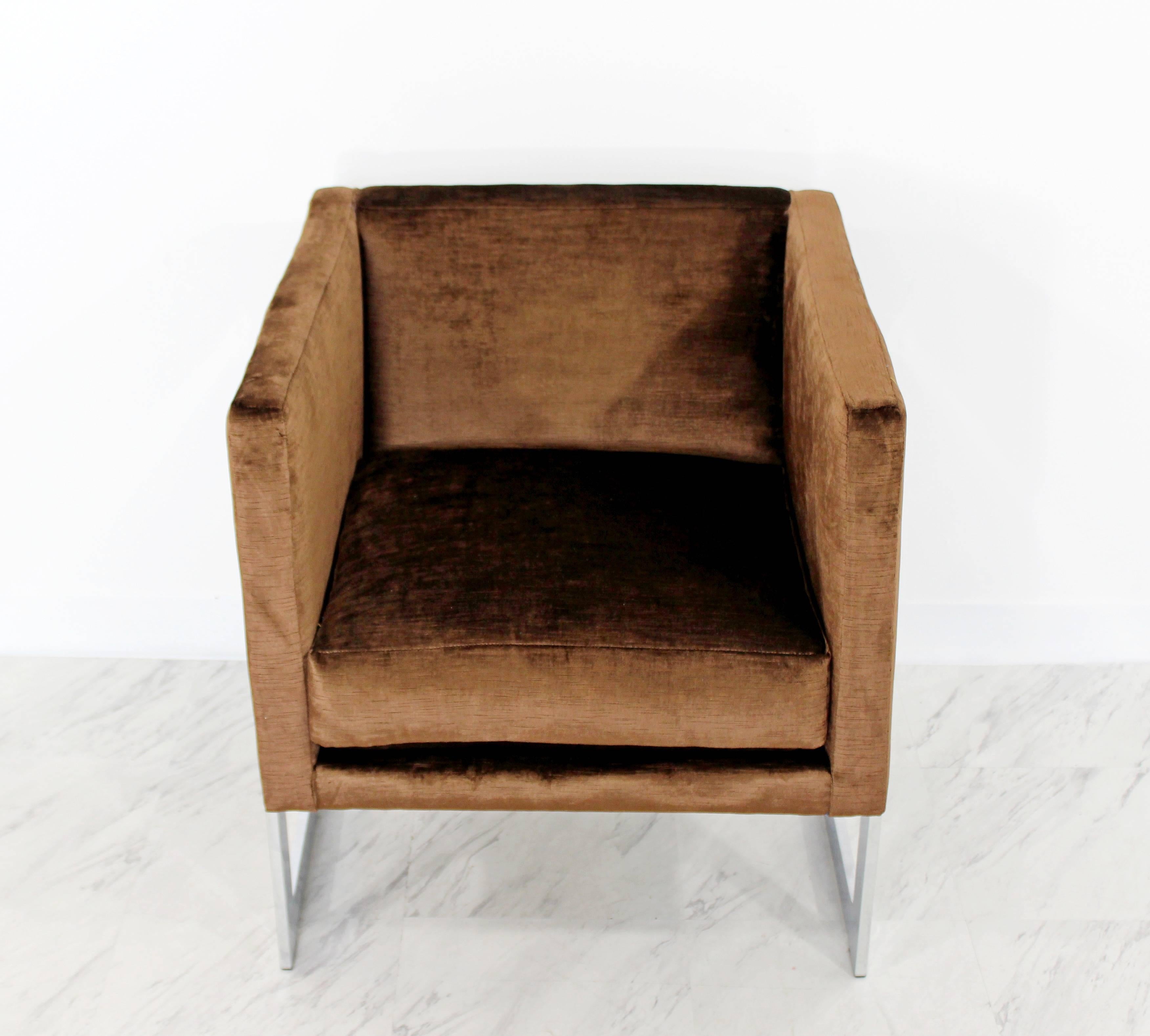 modern brown accent chair