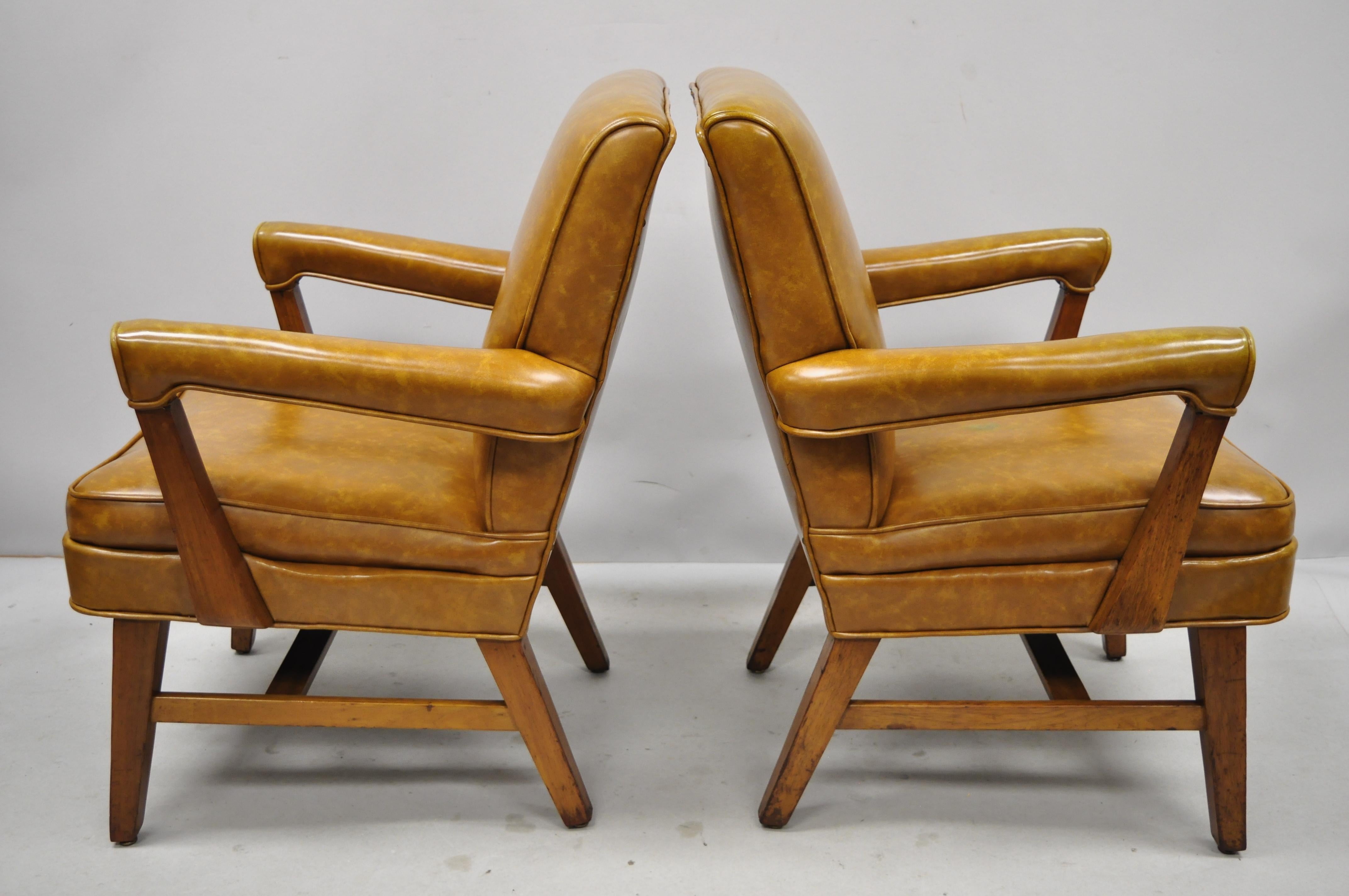 vinyl arm chairs