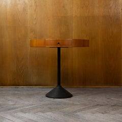 Mid-Century Modern Brown Wooden Side Tables by Porada Arredi, Italy 1970s